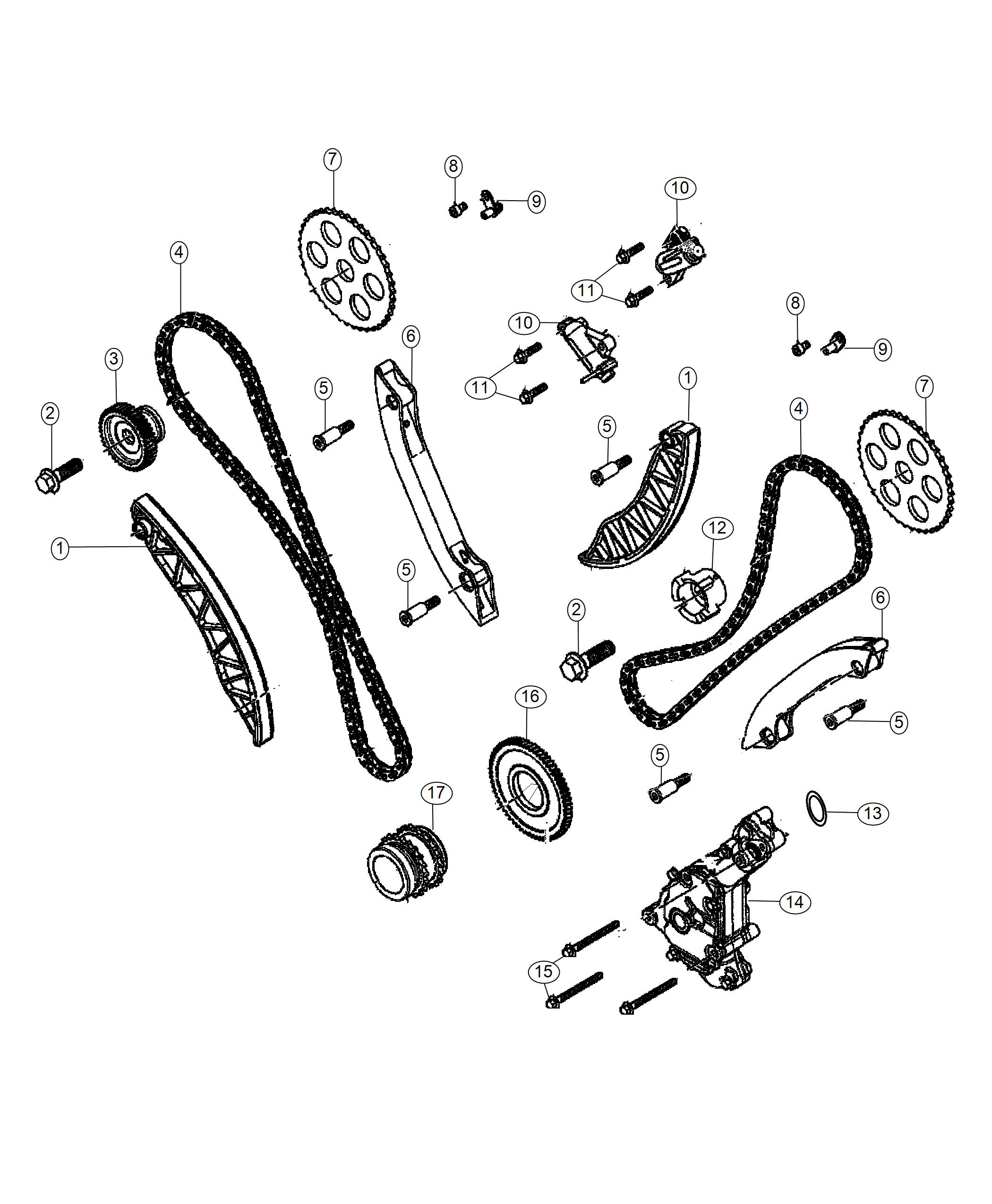 Diagram Timing System 3.0L Diesel. for your Jeep Grand Cherokee  