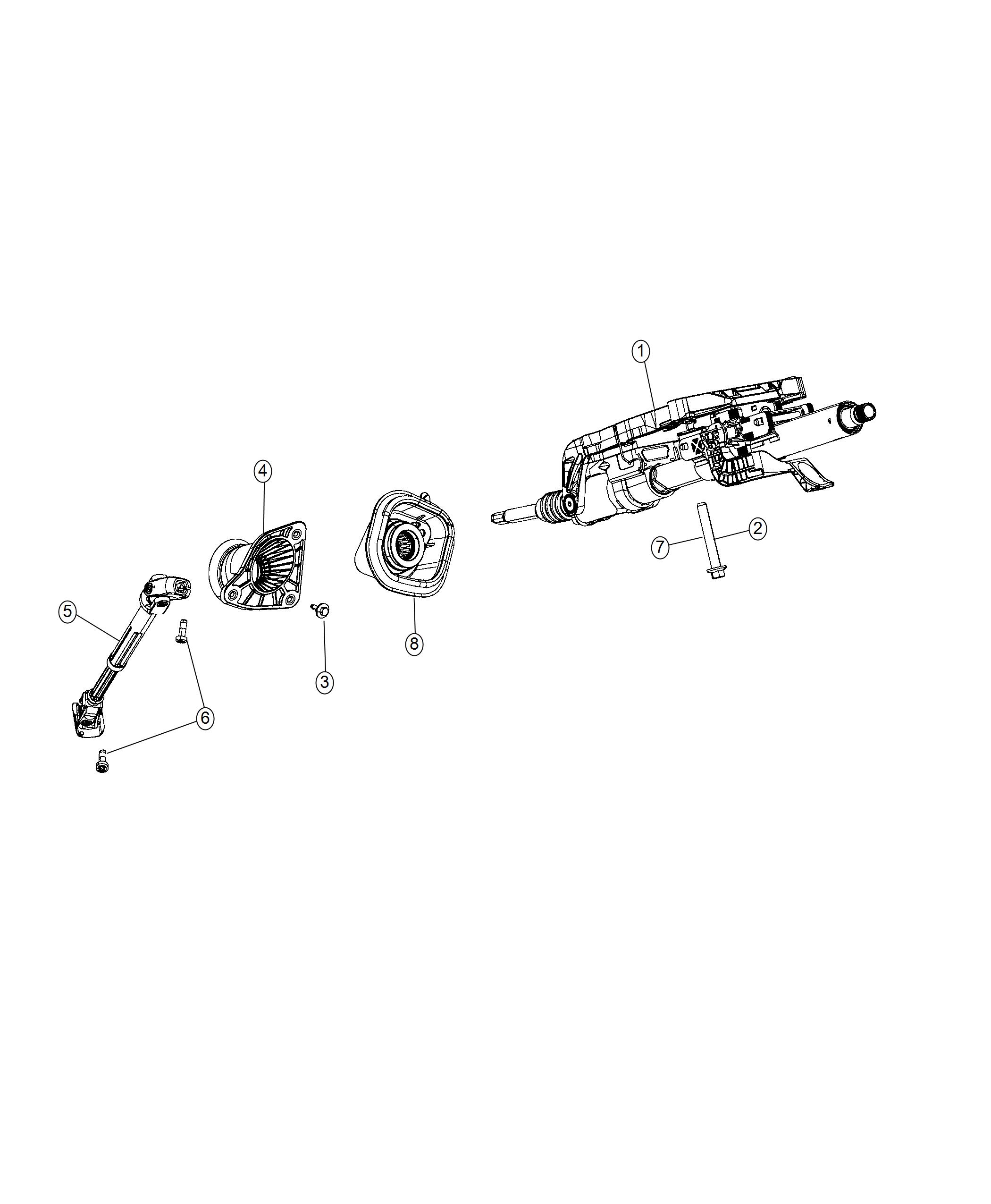 Diagram Steering Column. for your Jeep Grand Cherokee  