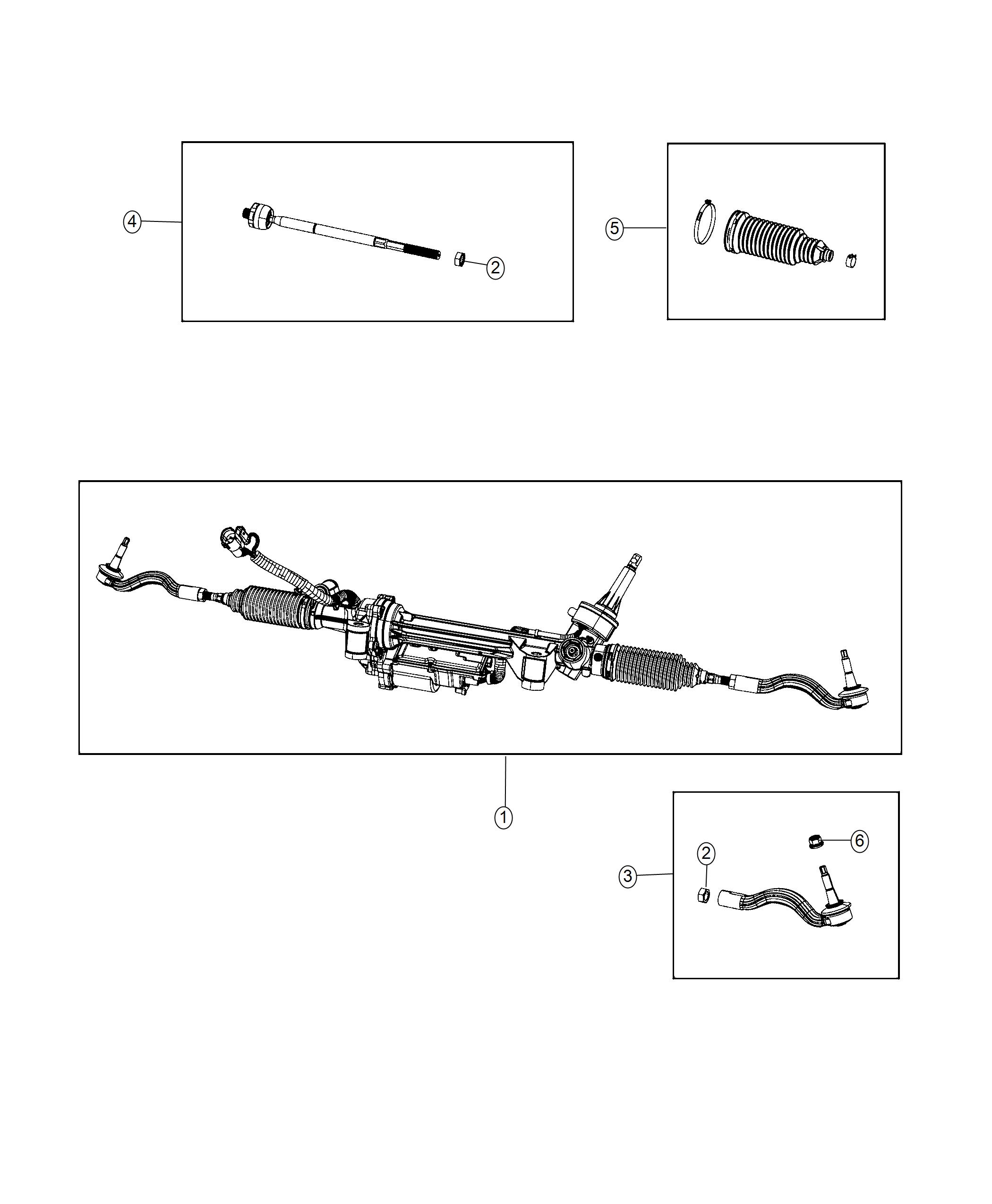 Gear Rack and Pinion, Electric. Diagram