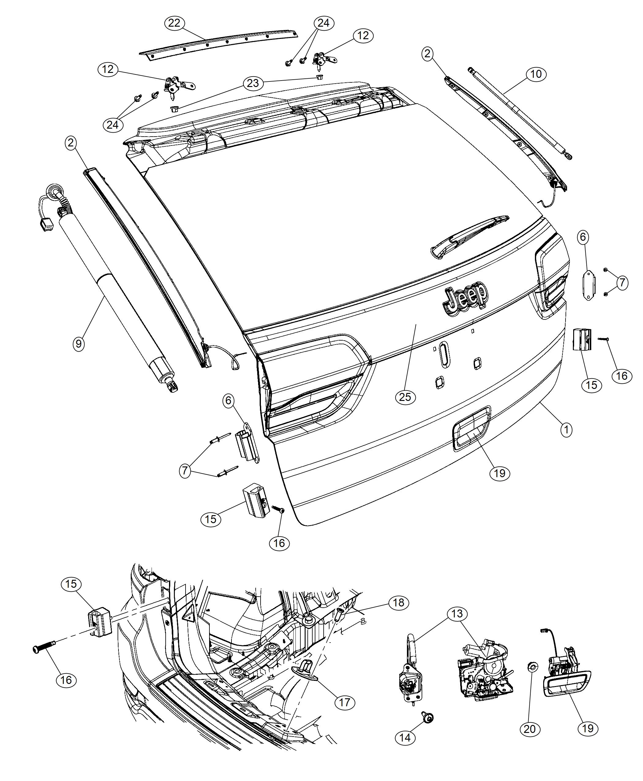 Liftgate. Diagram