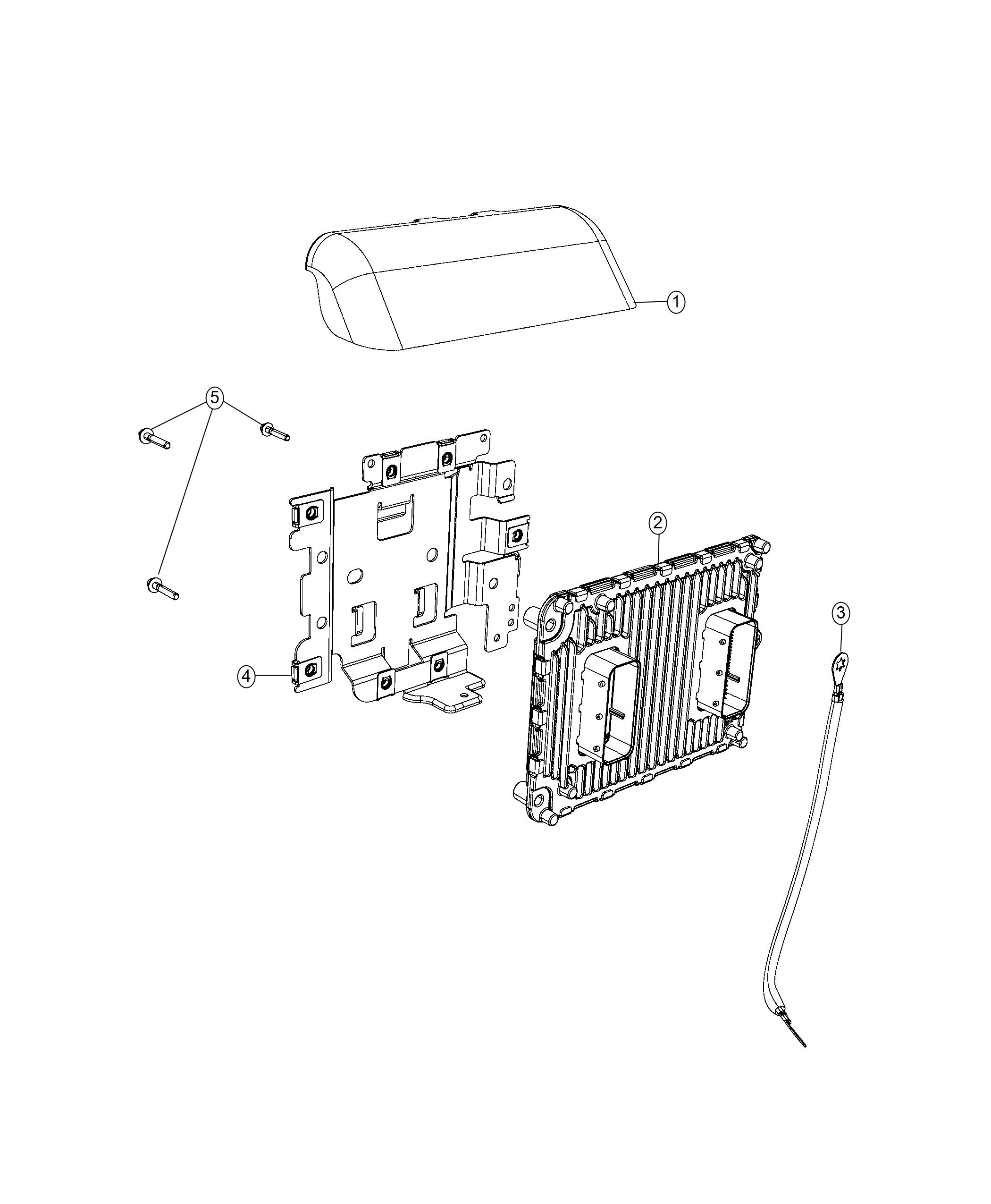 Diagram Modules, Engine Compartment. for your 2003 Chrysler 300  M 