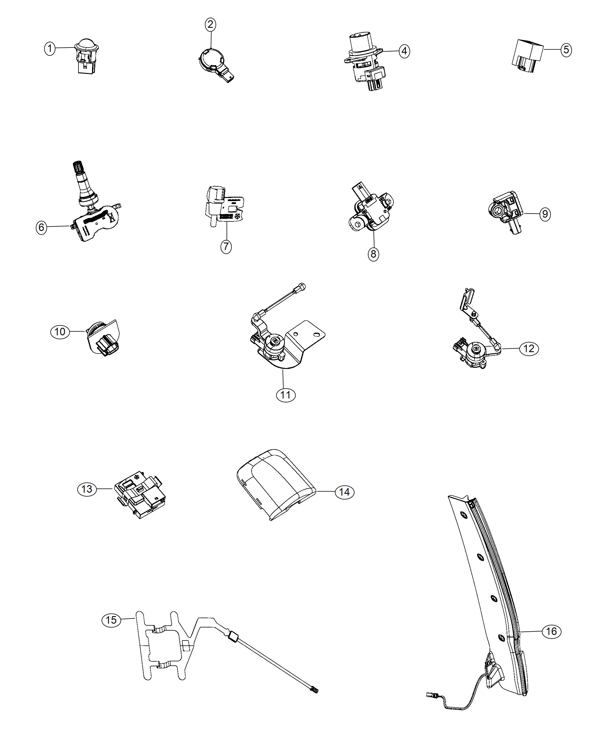 Diagram Sensors, Body. for your 2004 Ram 2500   