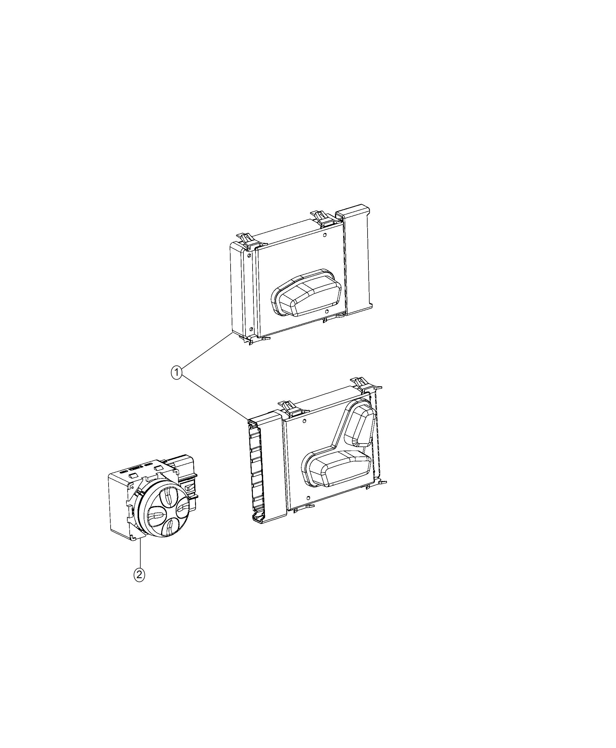 Switches, Front Seat. Diagram