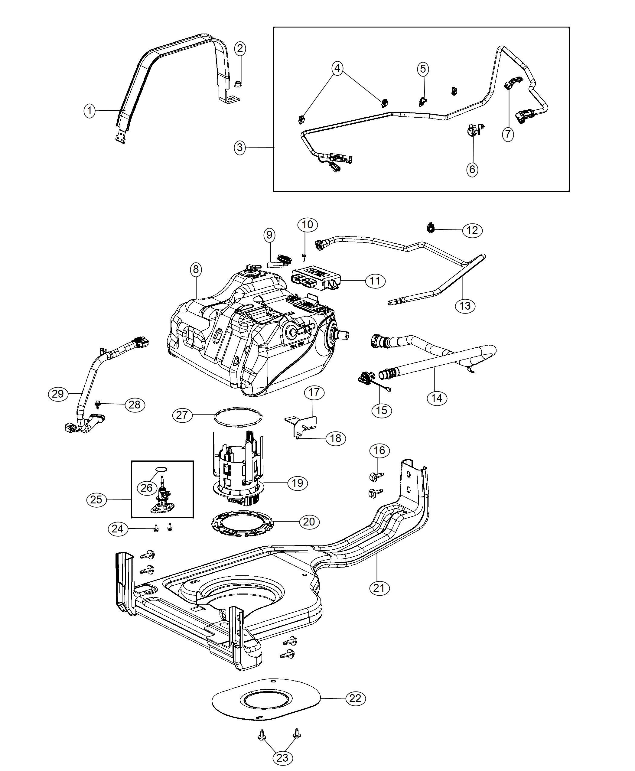 Diagram Diesel Exhaust Fluid System. for your 2001 Chrysler 300  M 