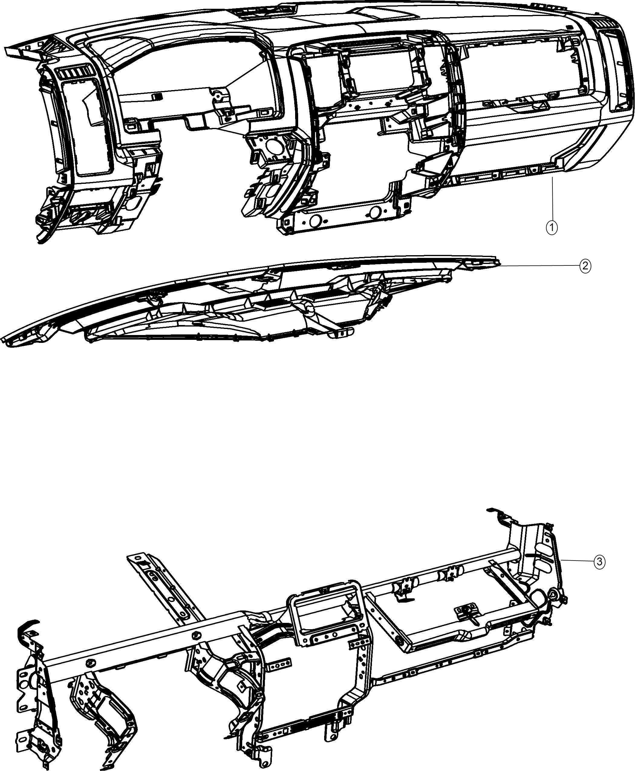 Instrument Panel and Structure. Diagram