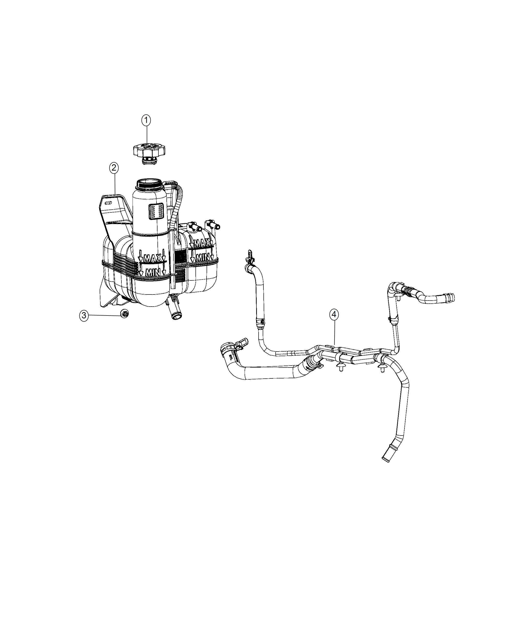 Diagram Coolant Recovery Bottle. for your Ram 2500  