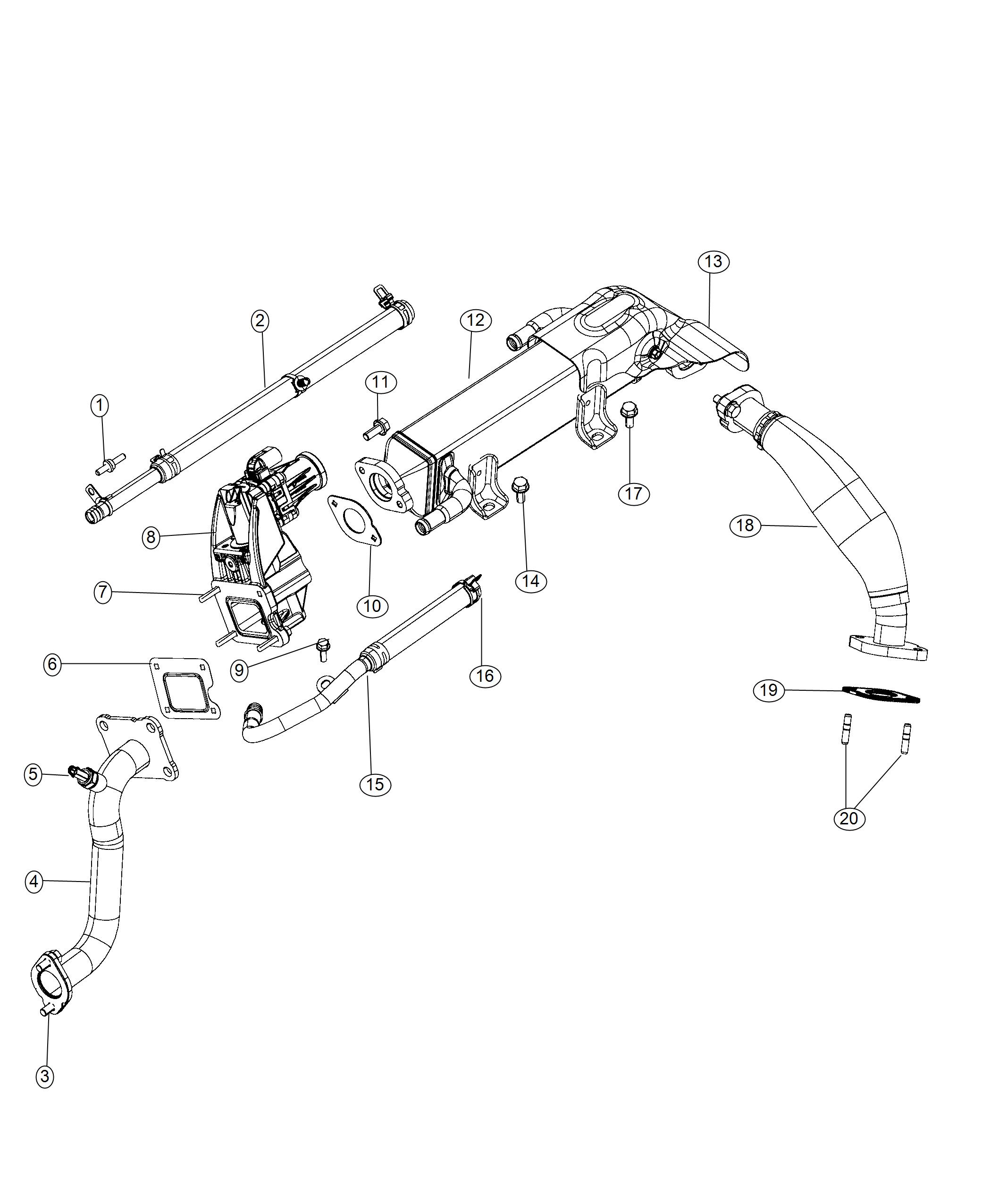 Diagram EGR Cooling System. for your Ram 2500  