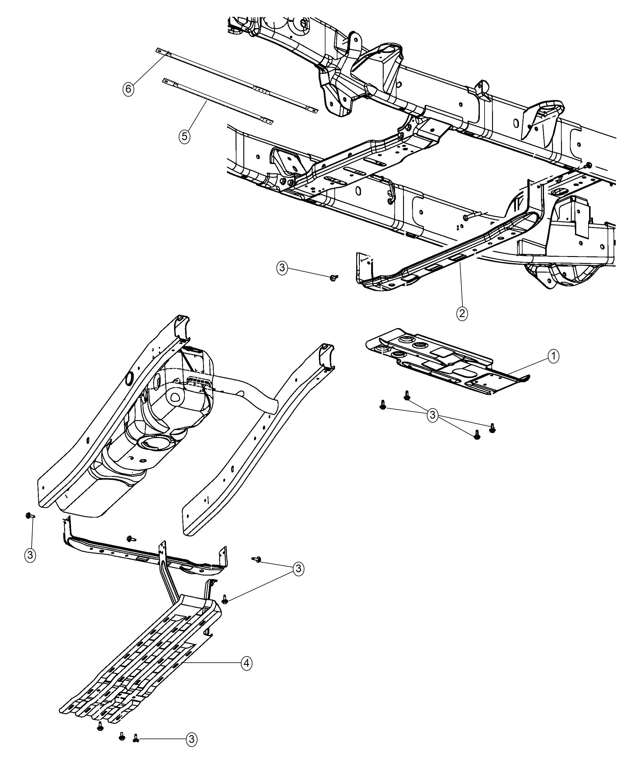 Diagram Under Body Plates and Shields. for your Chrysler 300  M