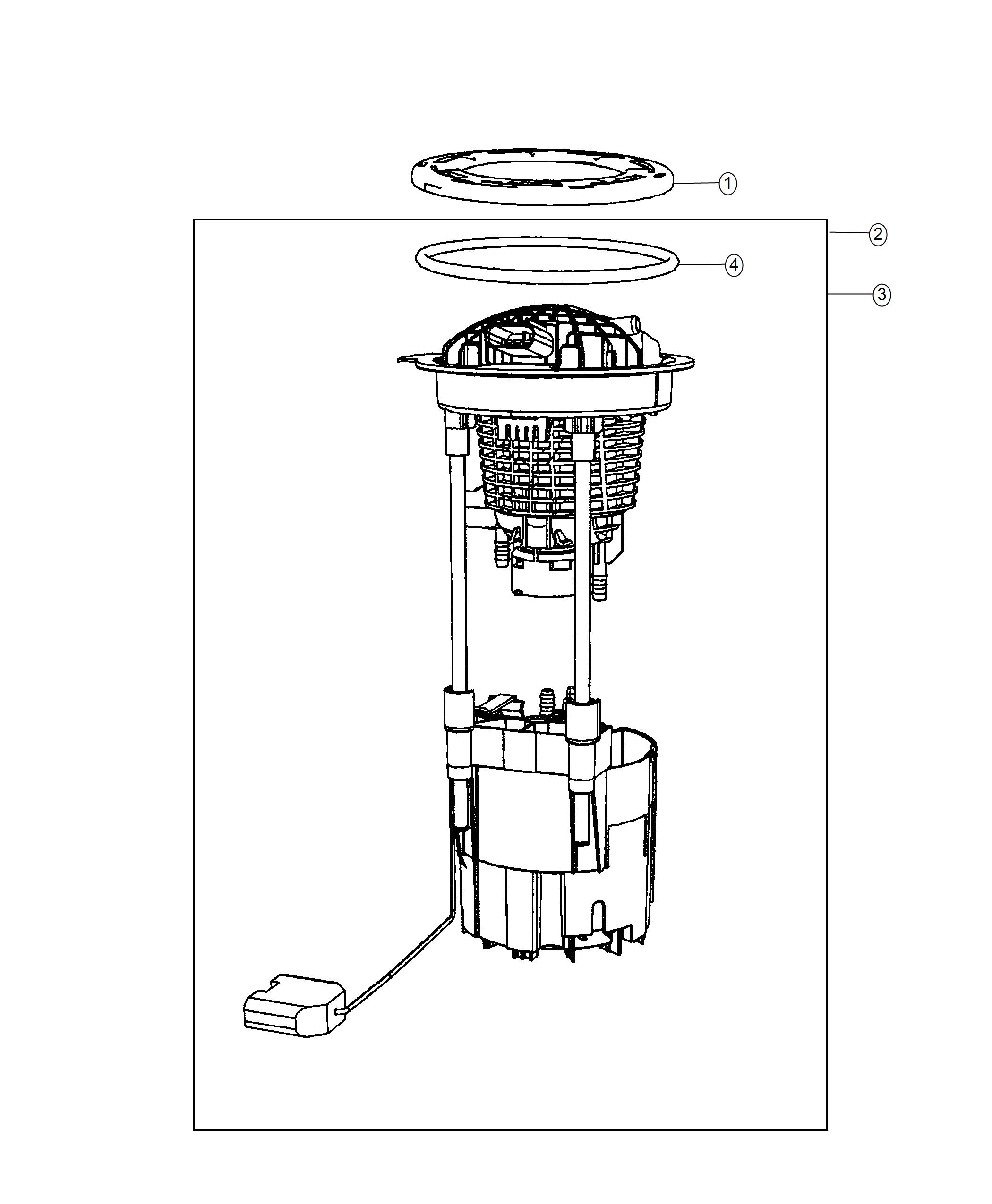 Diagram Fuel Pump Module, 5.7L [5.7L V8 HEMI VVT Engine], [5.7L V8 HEMI CNG Engine], 6.4L [6.4L Heavy Duty V8 HEMI with MDS], 6.7L [6.7L I6 Cummins Turbo Diesel Engine]. for your Chrysler 300  M