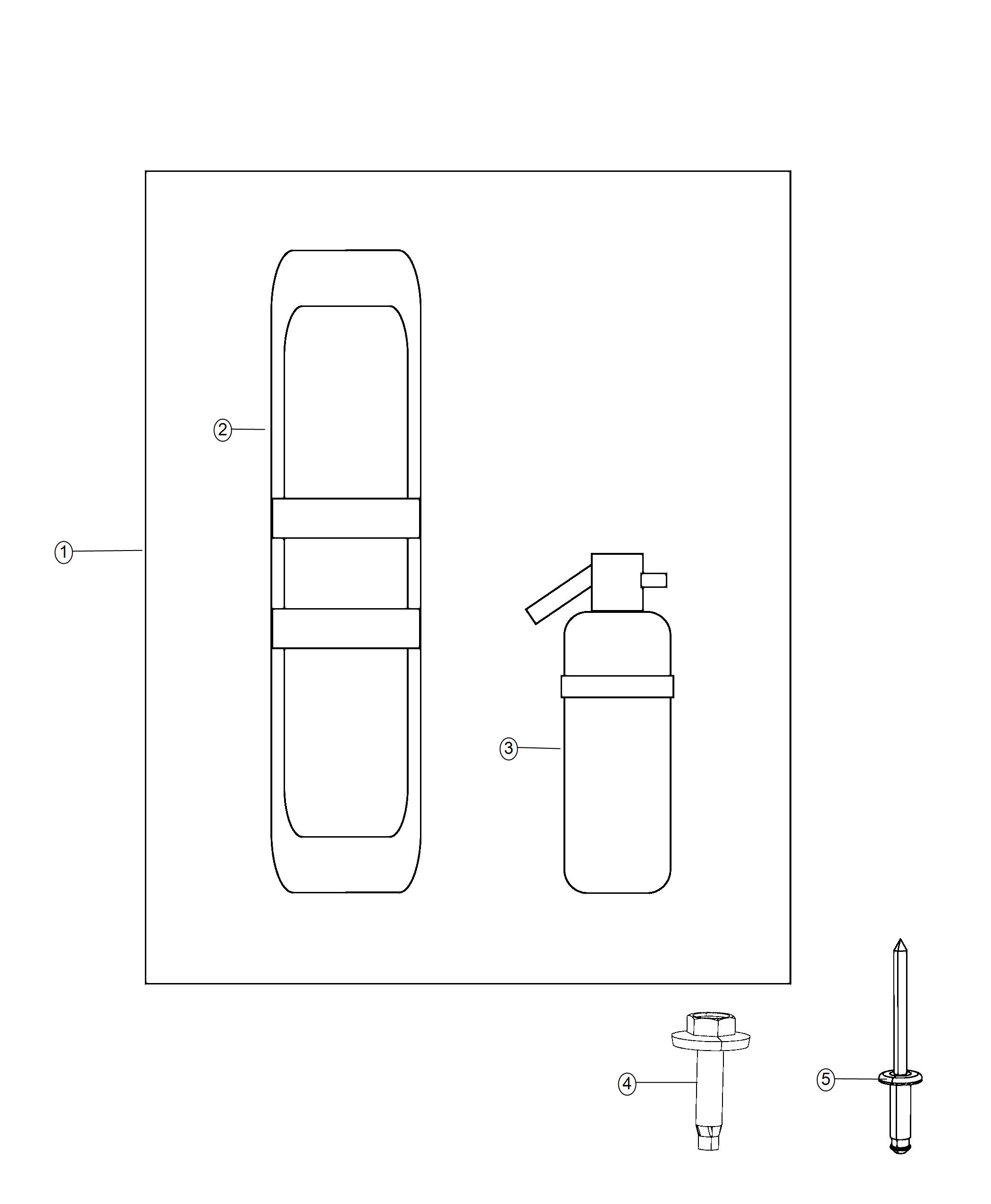 Diagram Emergency Kit. for your Ram 2500  