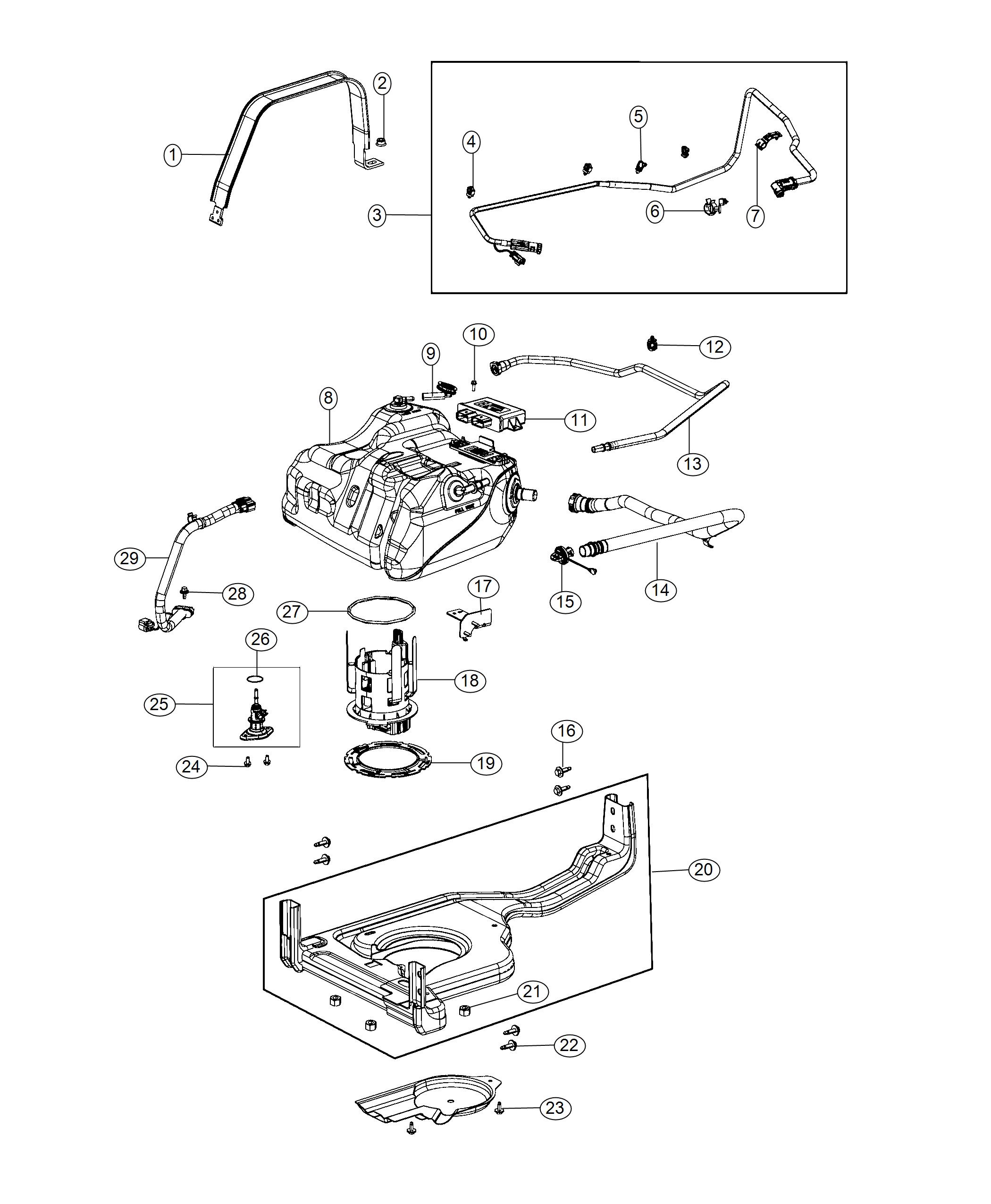 Diagram Diesel Exhaust Fluid System. for your 2001 Chrysler 300  M 