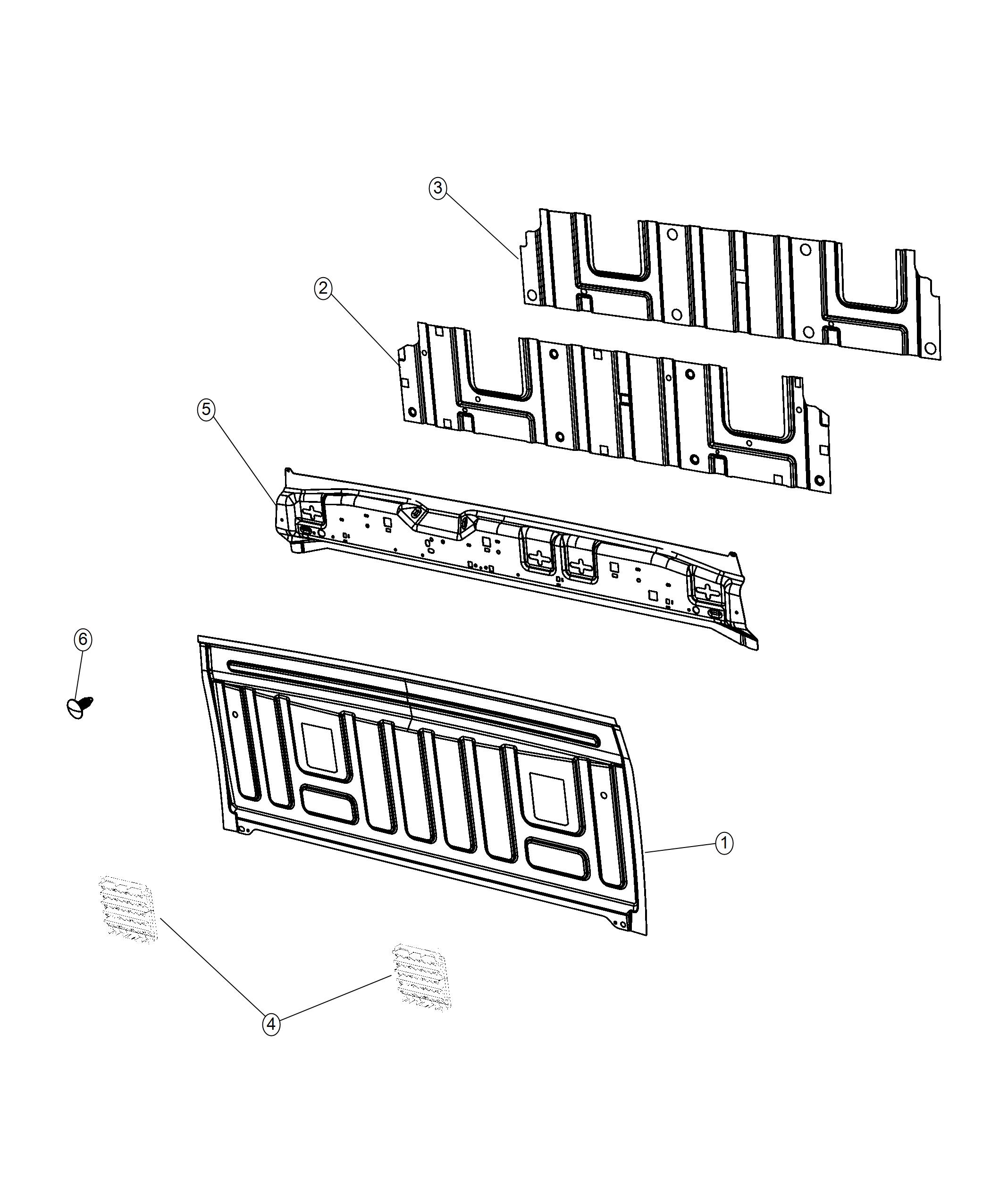 Diagram Cab Back. for your 2000 Chrysler 300  M 