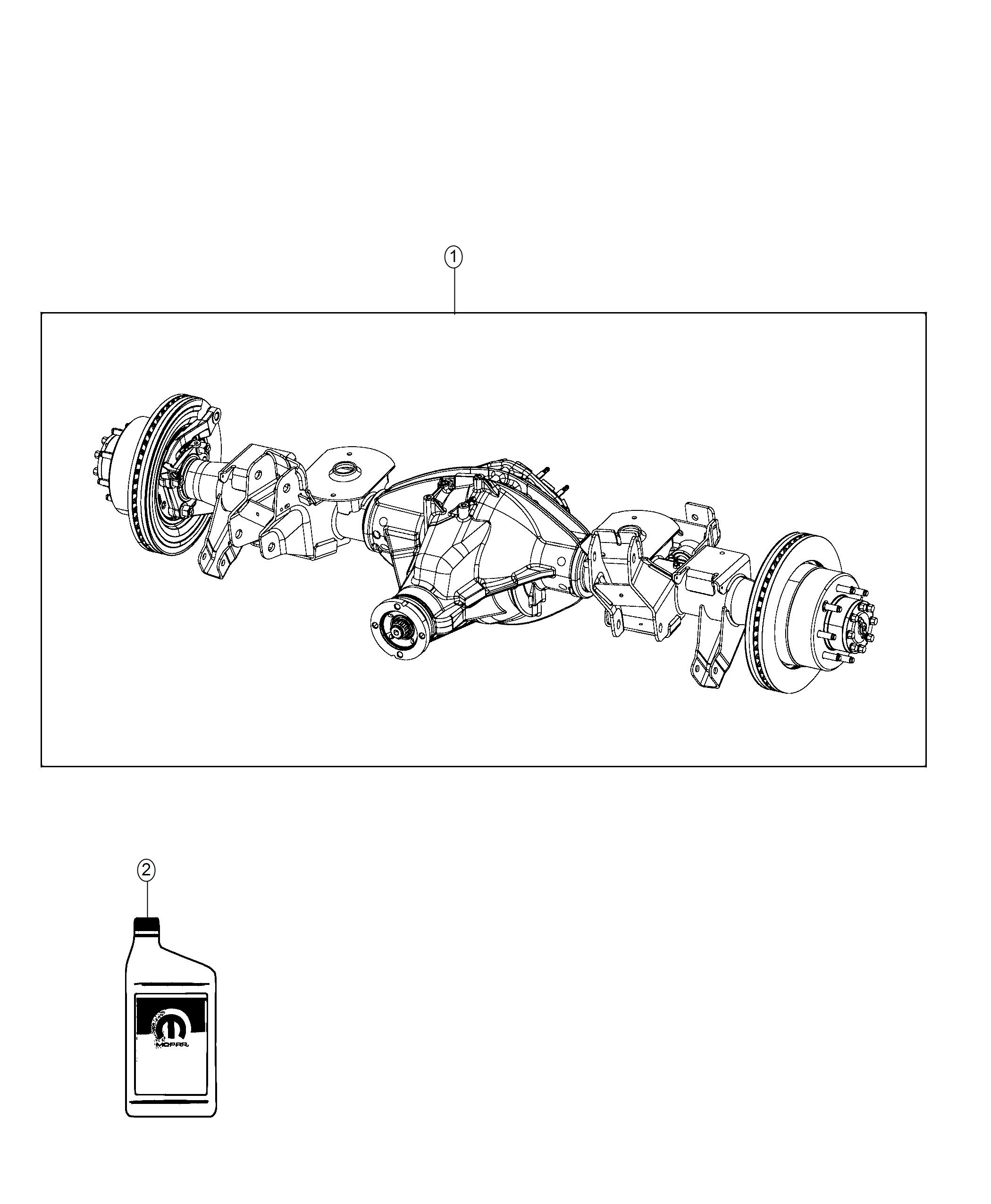 Diagram Axle Assembly. for your 2018 Ram 2500   