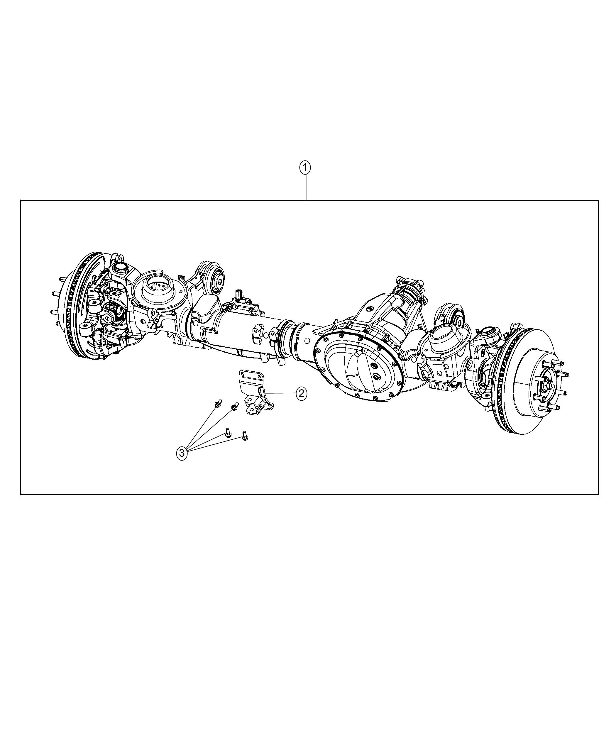 Diagram Axle Assembly. for your 2007 Dodge Dakota   