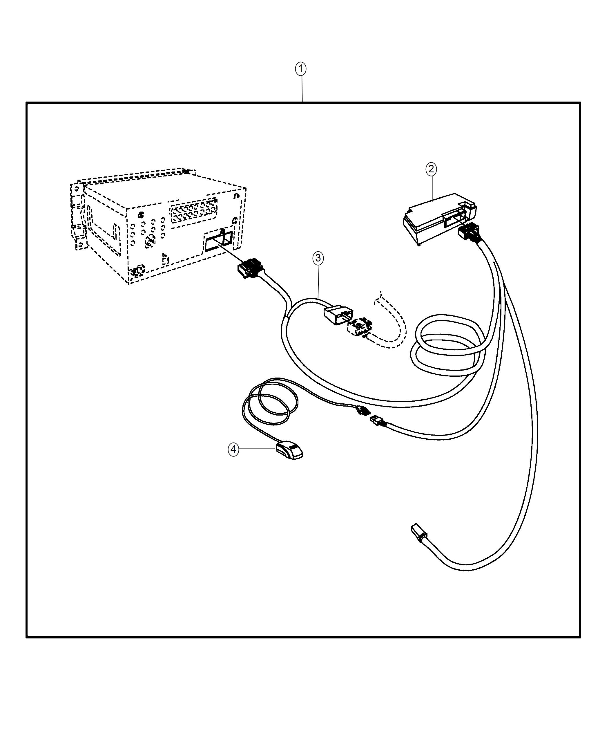 Diagram Handsfree Kit, Cellular Phone. for your Jeep
