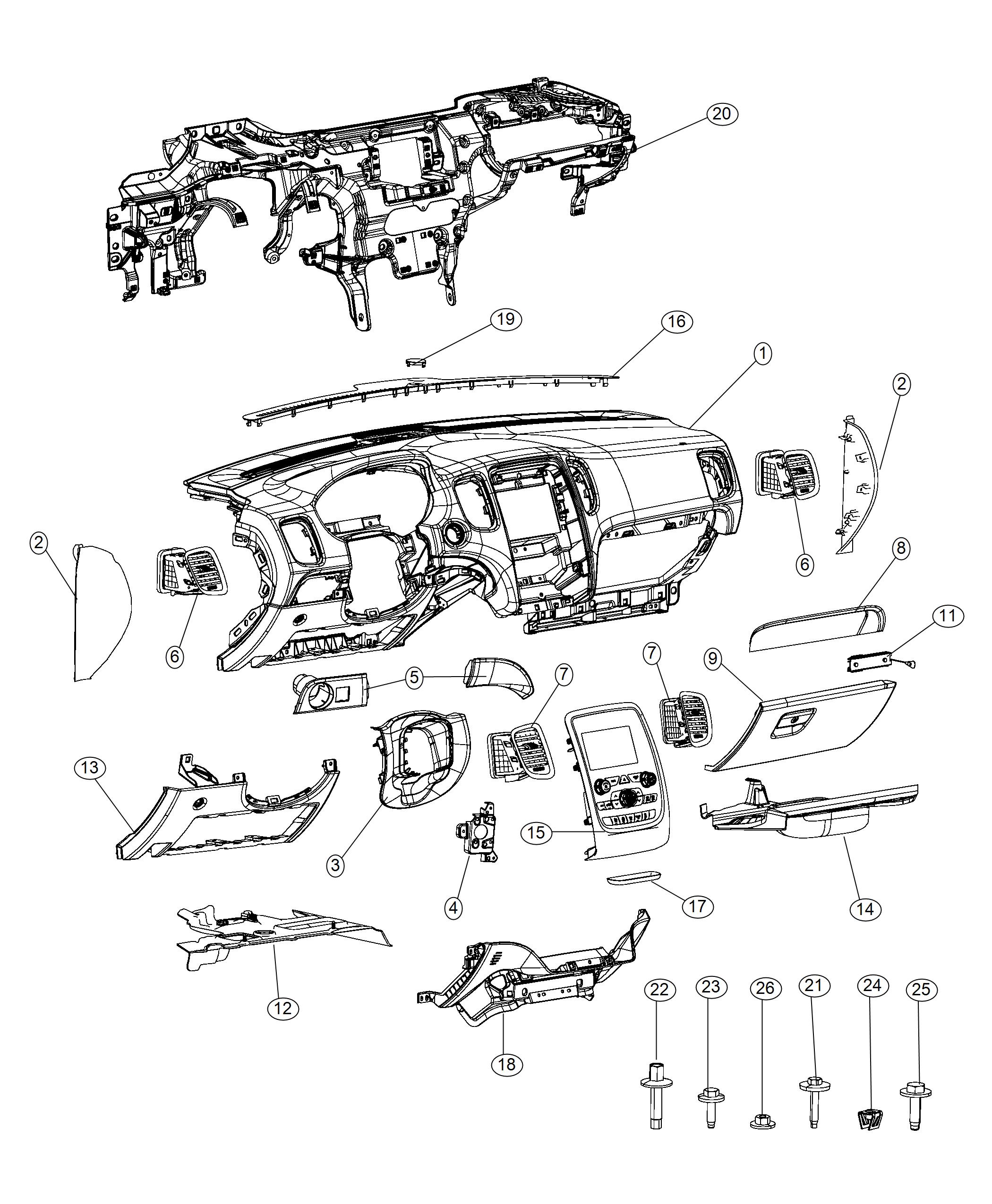 Instrument Panel. Diagram