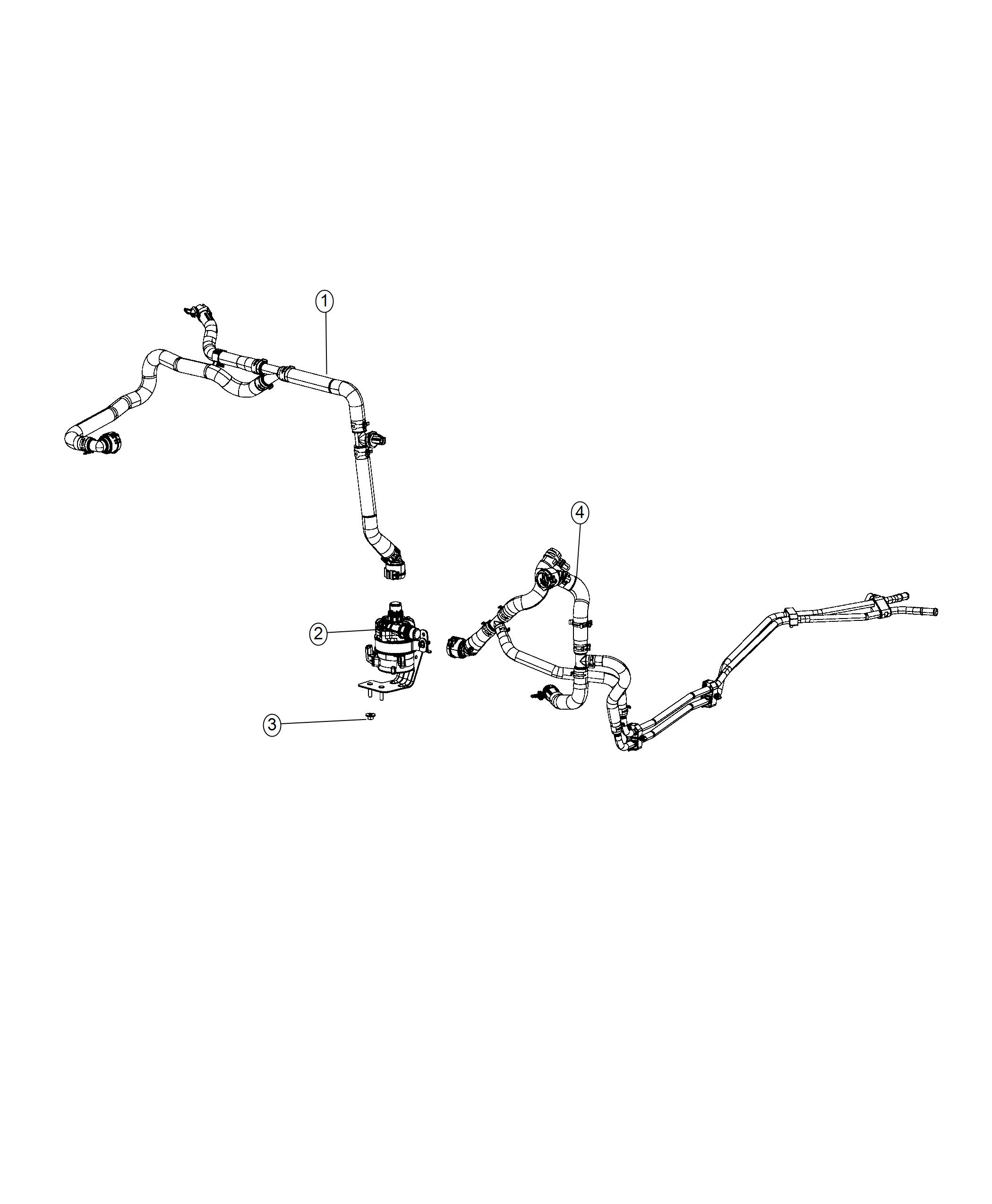 Diagram Auxiliary Low Temp Pump and Related Parts. for your Chrysler