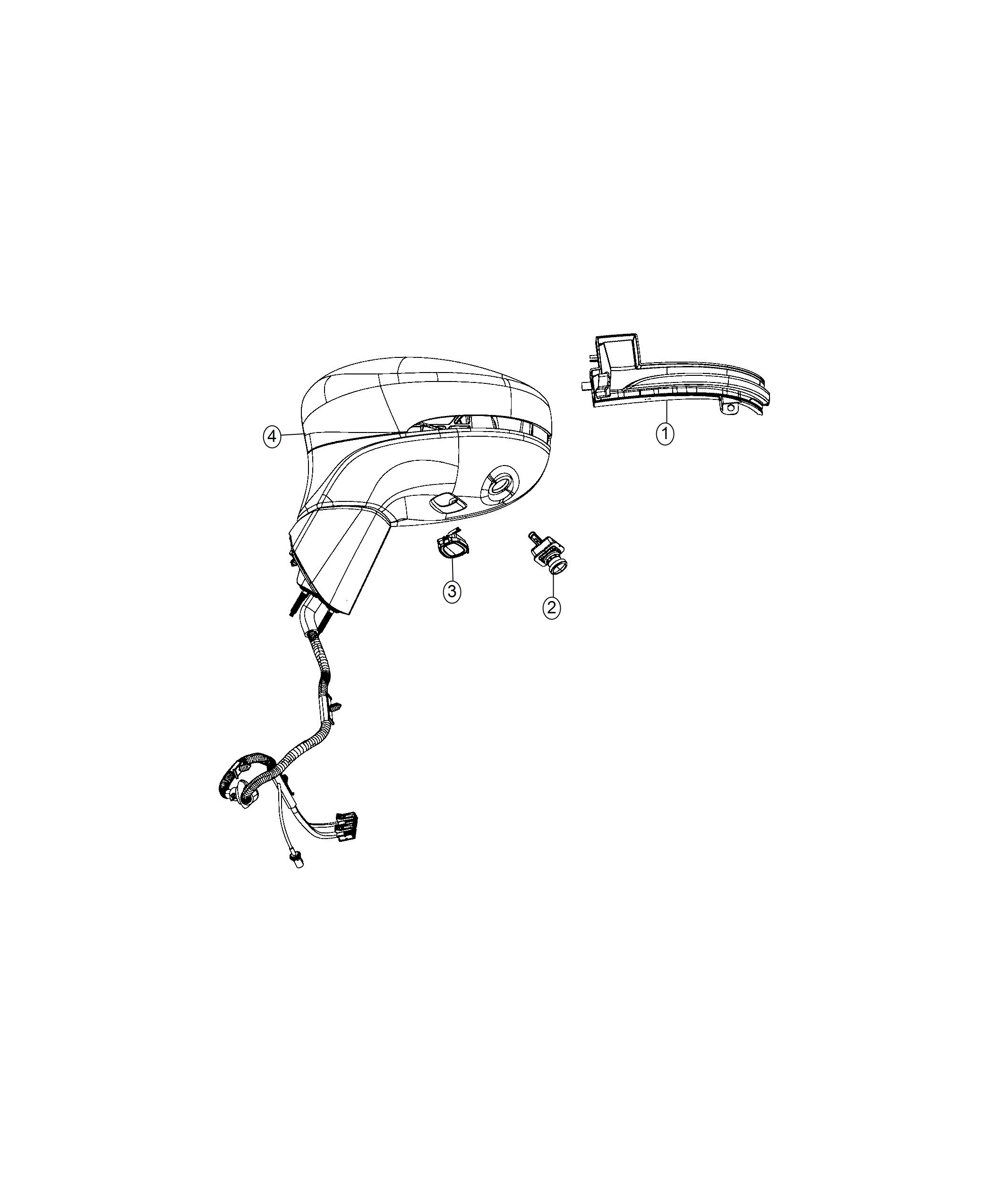 Diagram Lamps, Side Camera and Side Mirror. for your Chrysler