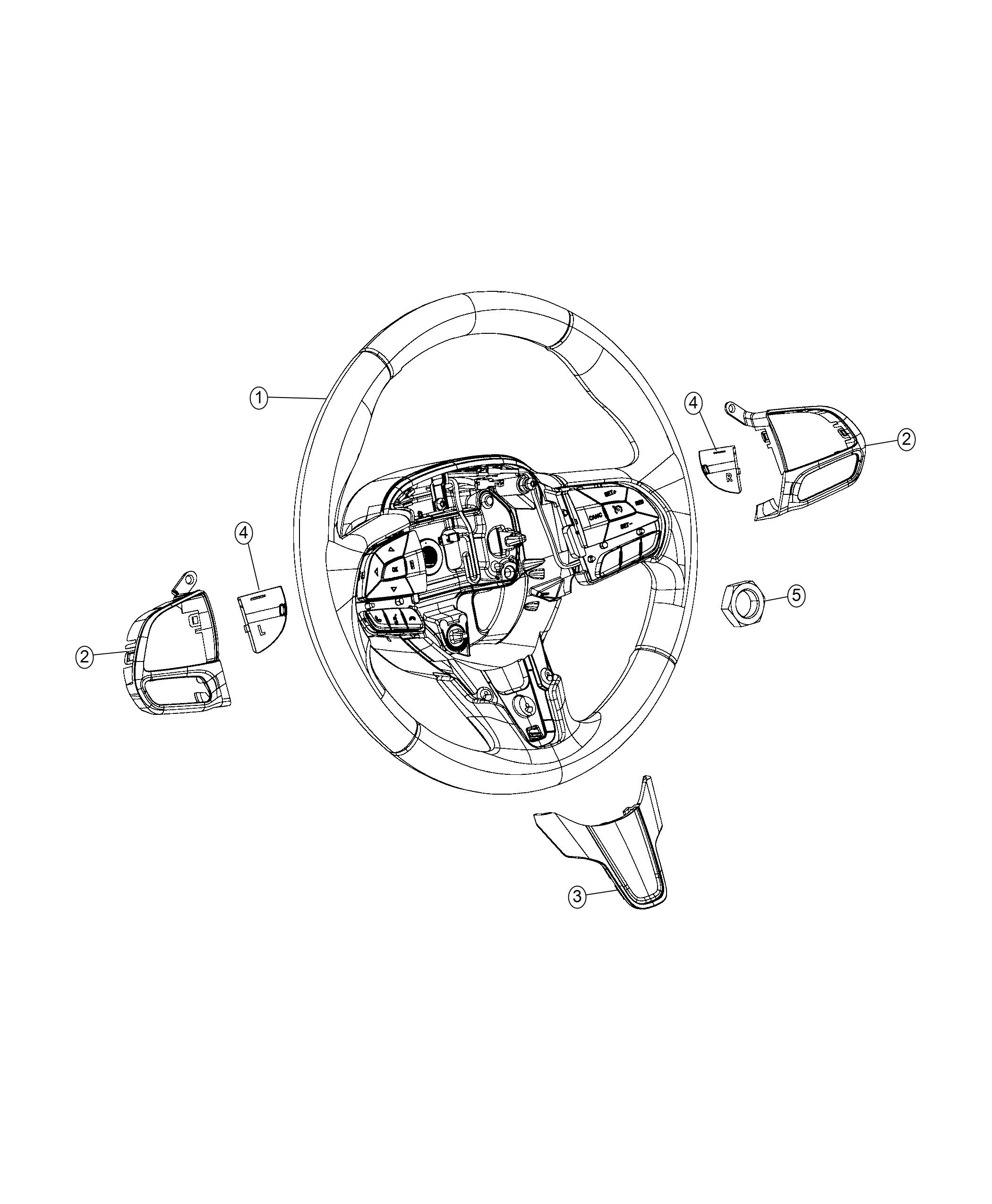 Diagram Steering Wheel Assembly. for your Chrysler