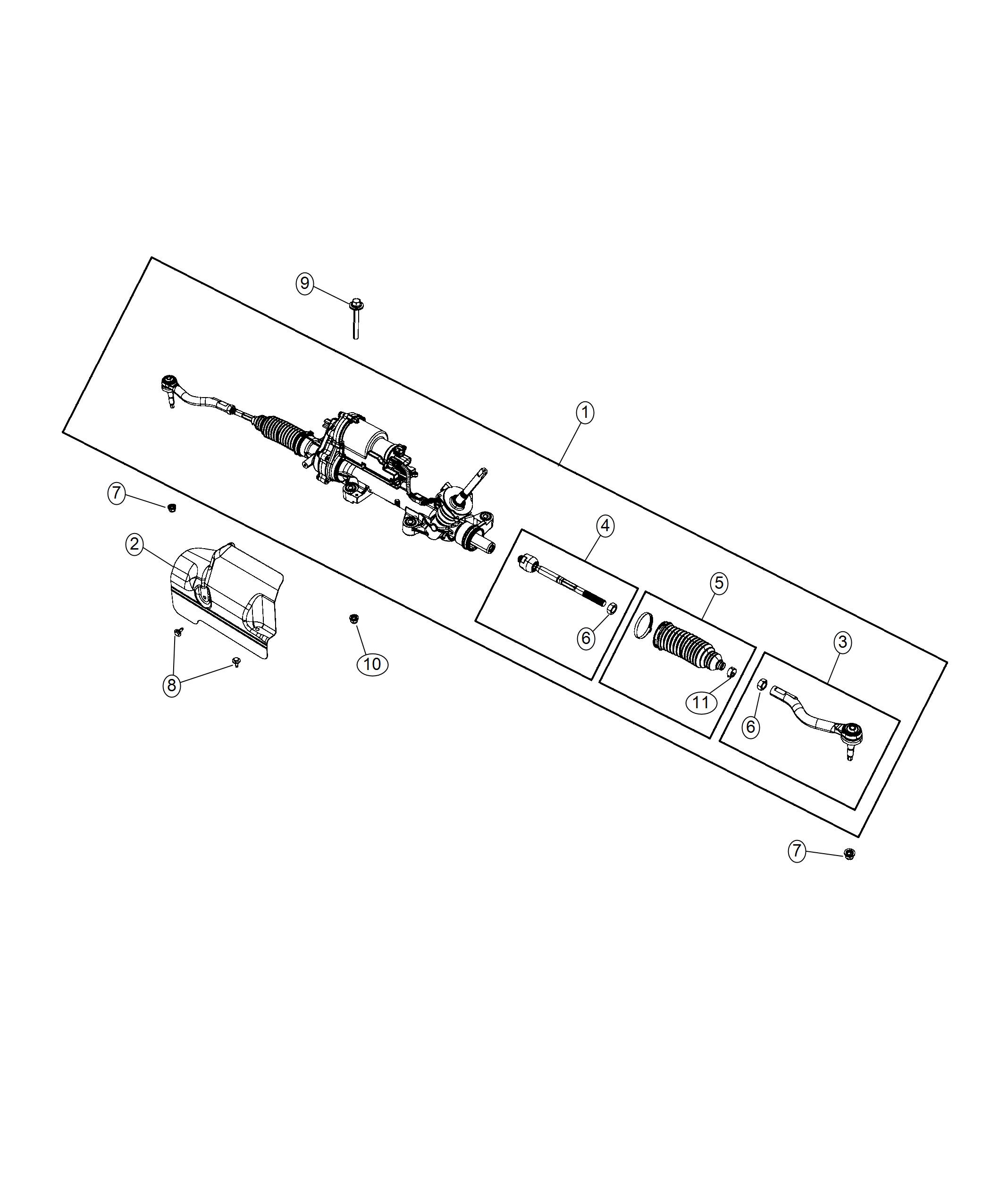 Diagram Gear Rack and Pinion. for your 2001 Chrysler 300  M 