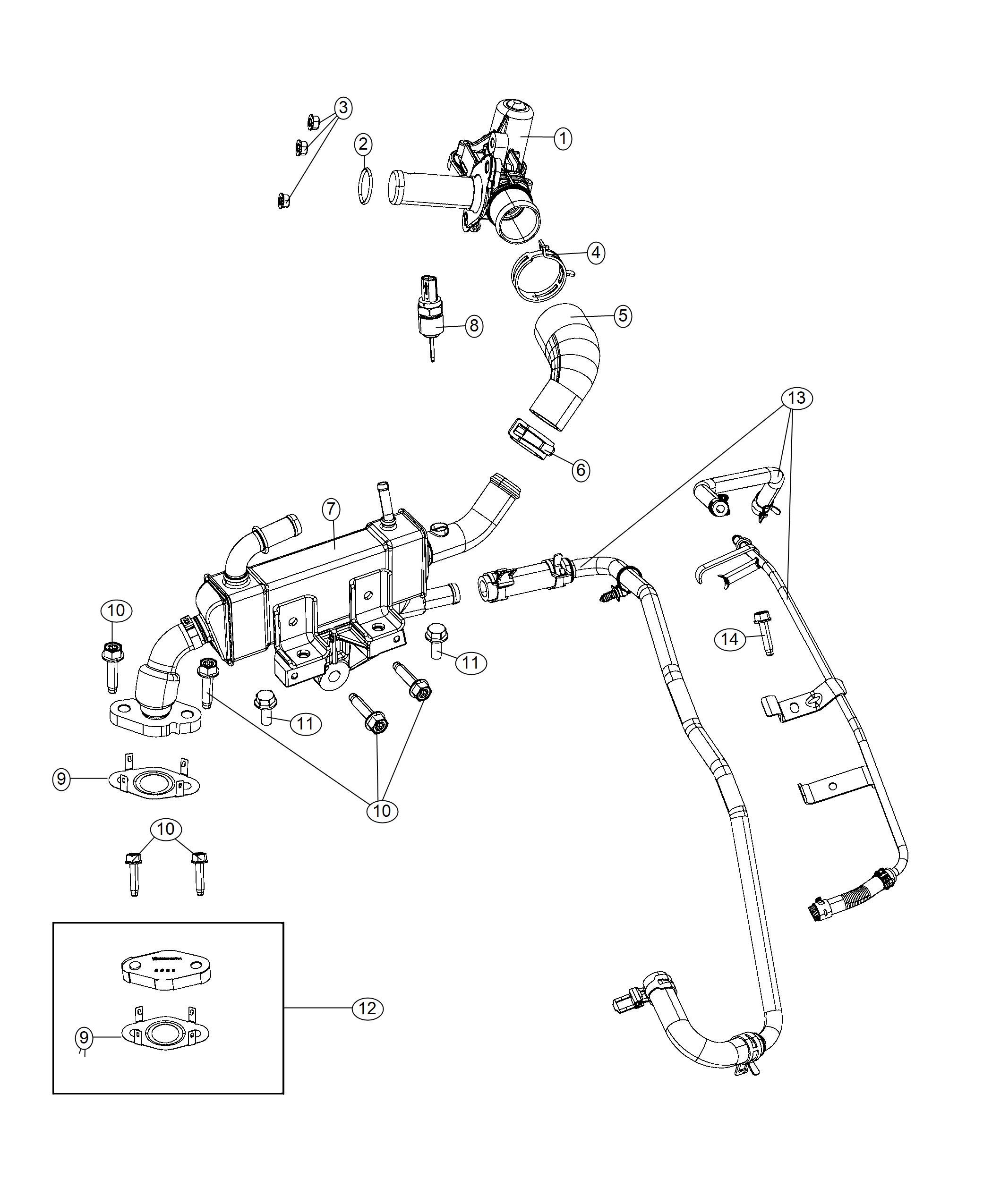 Diagram EGR Valve [3.6L V6 24V VVT Engine Upg I w/ESS], [ERF]. for your 2002 Chrysler Voyager   