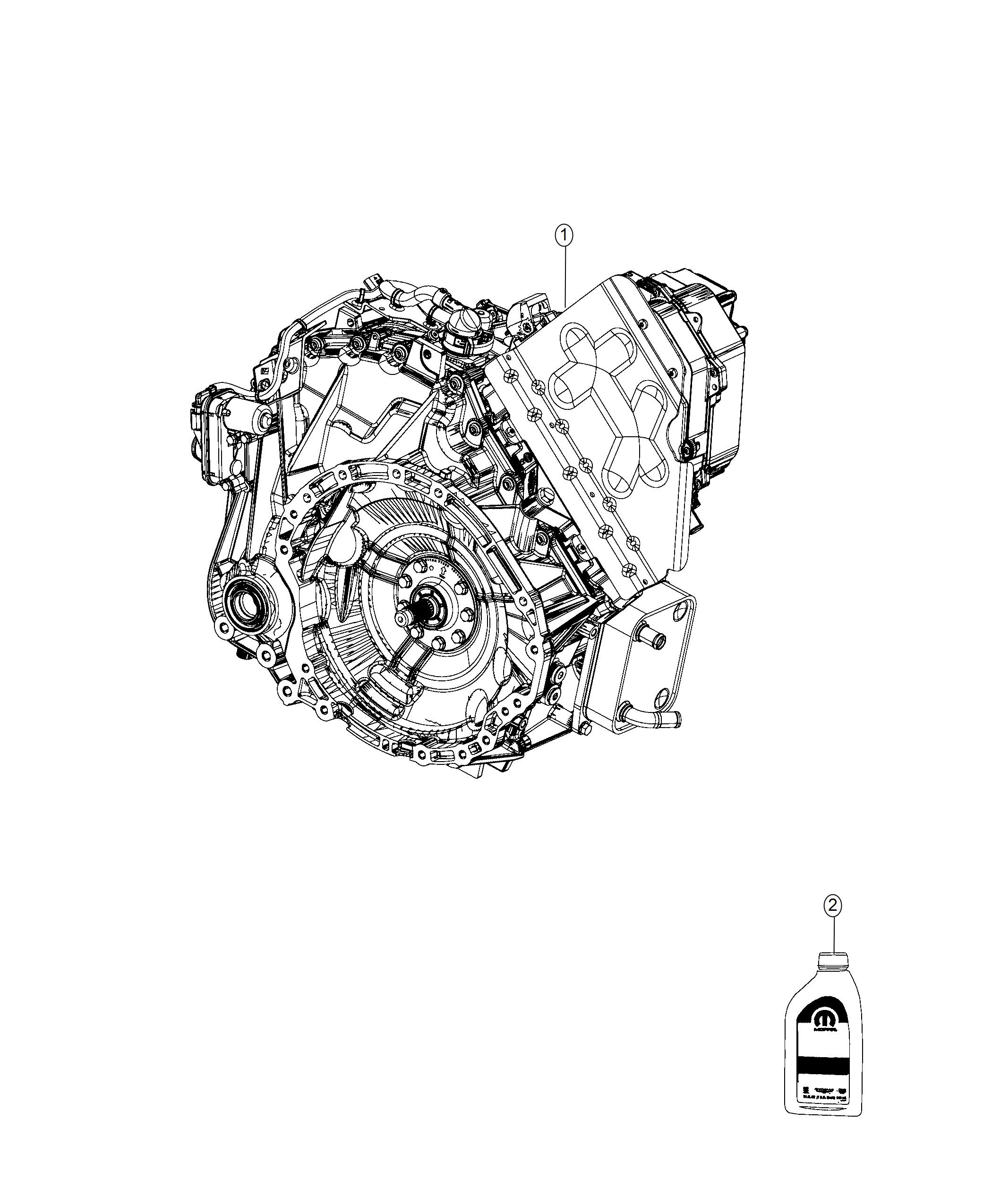 Diagram Transmission / Transaxle Assembly. for your 2018 Chrysler Pacifica  Touring Plus 