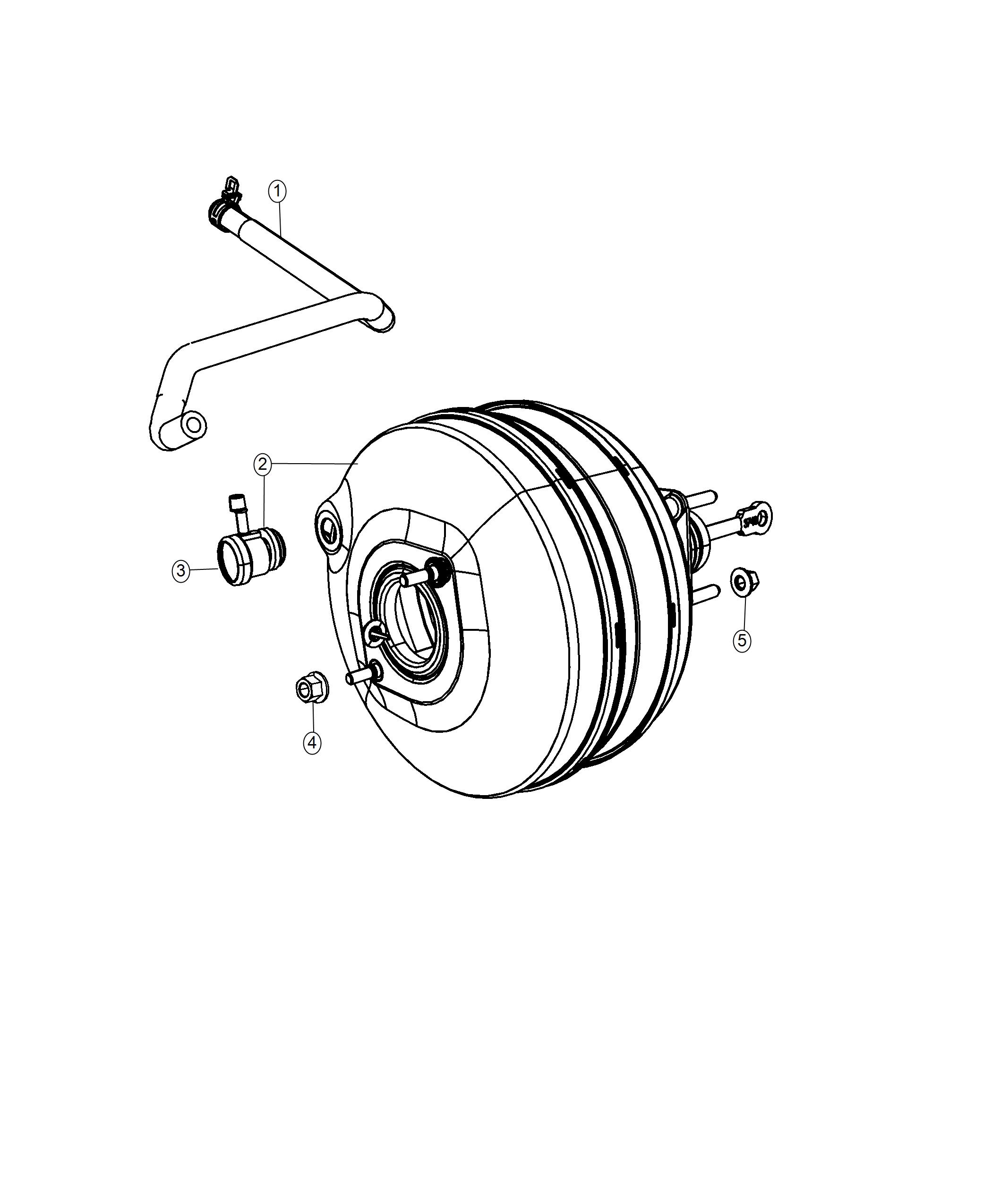 Booster, Vacuum Power Brake. Diagram