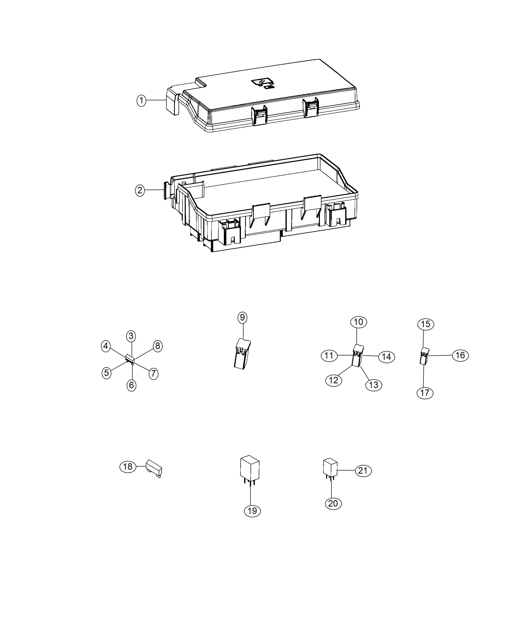 Diagram Power Distribution Center. for your Ram