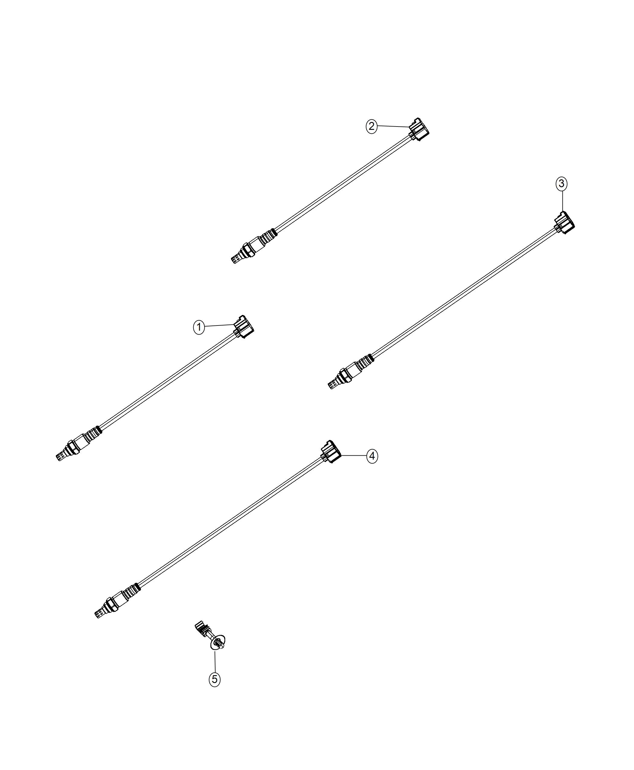 Diagram Sensors, Oxygen. for your 2013 Dodge Charger   