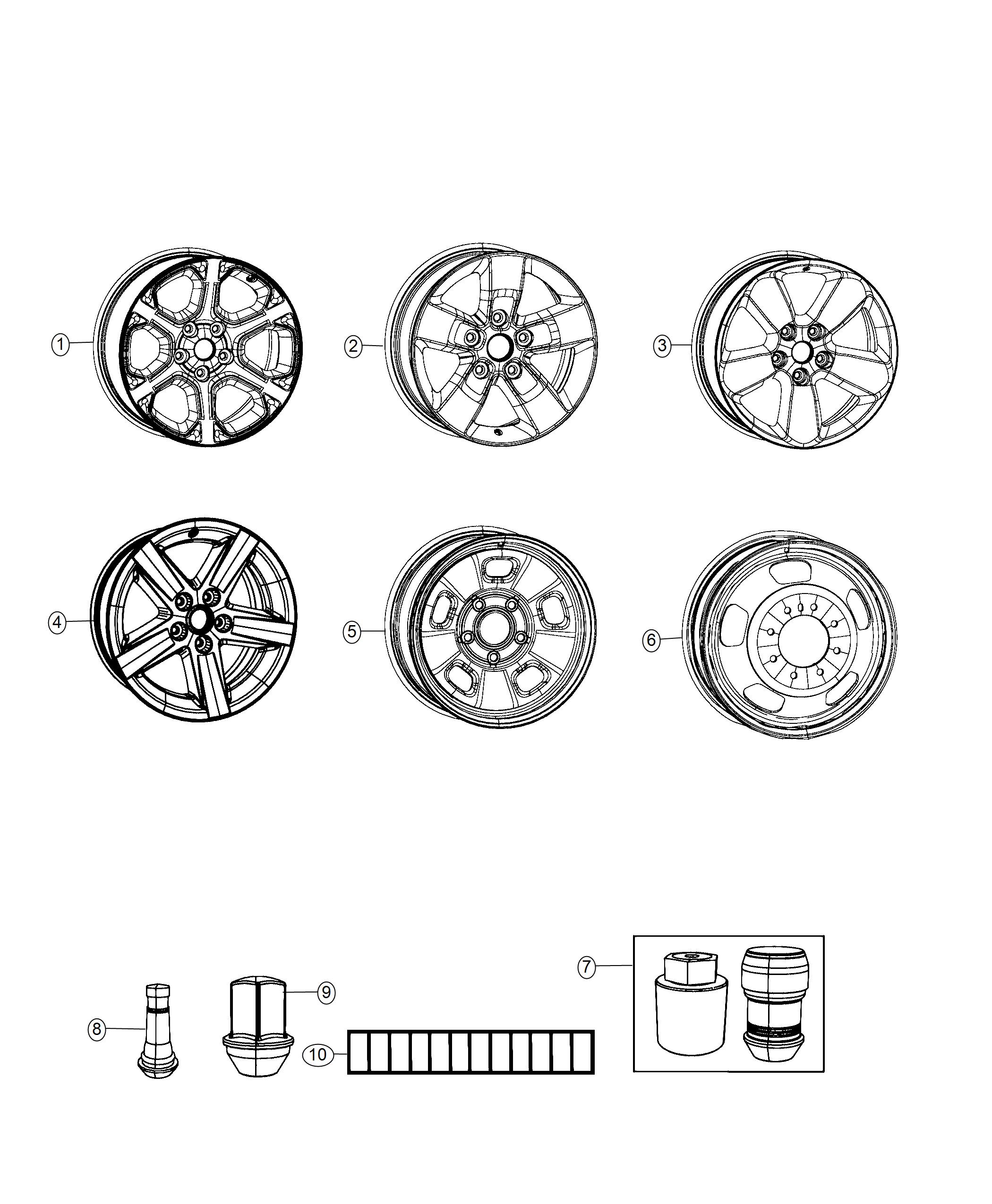 Diagram Wheels. for your 2012 Dodge Charger   