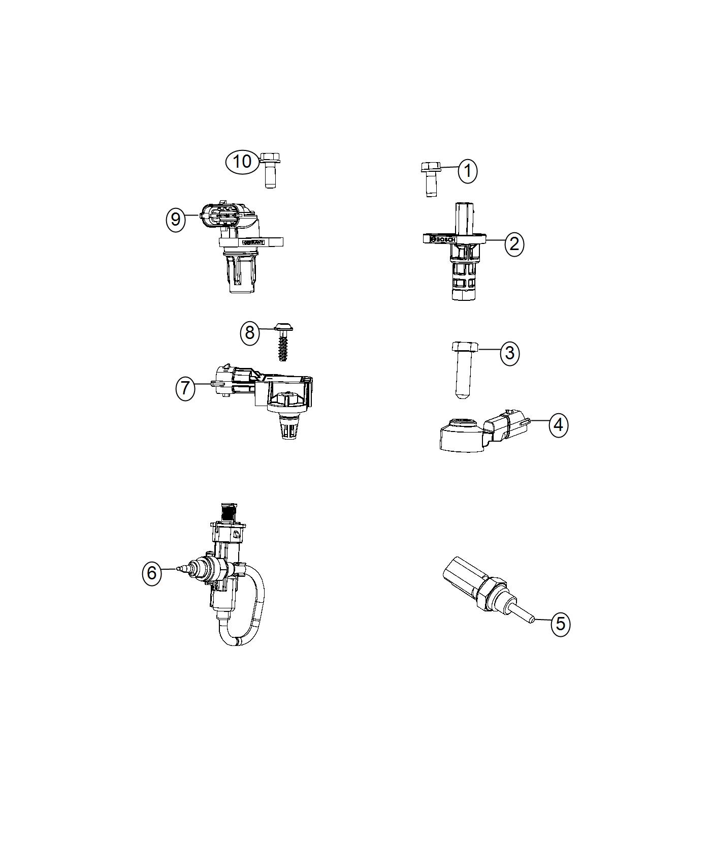 Sensors, Engine Compartment. Diagram