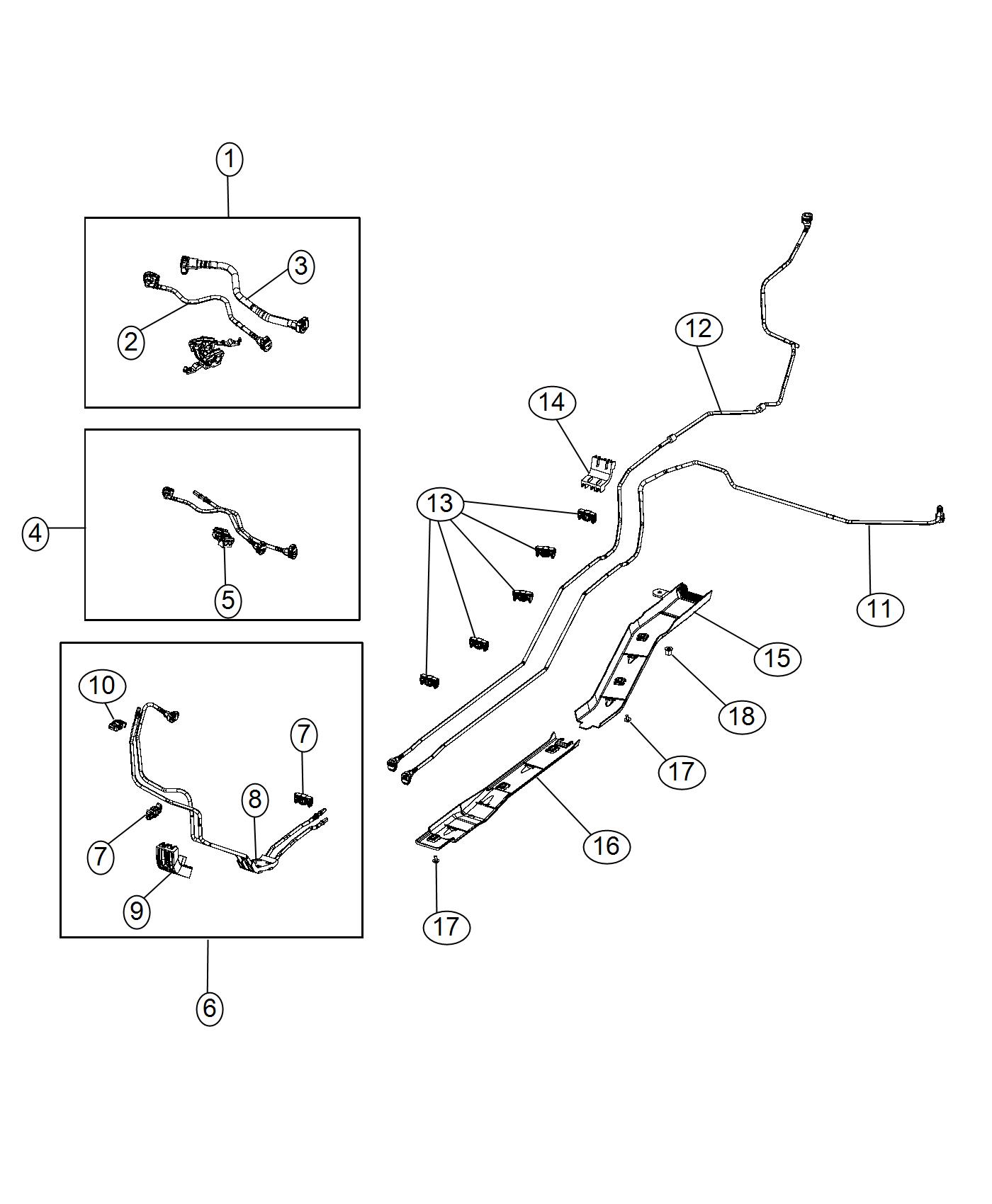 Diagram Fuel Lines 2.4L [2.4L I4 MultiAir Engine w/ ESS] [2.4L I4 MultiAir Engine]. for your Jeep Compass  