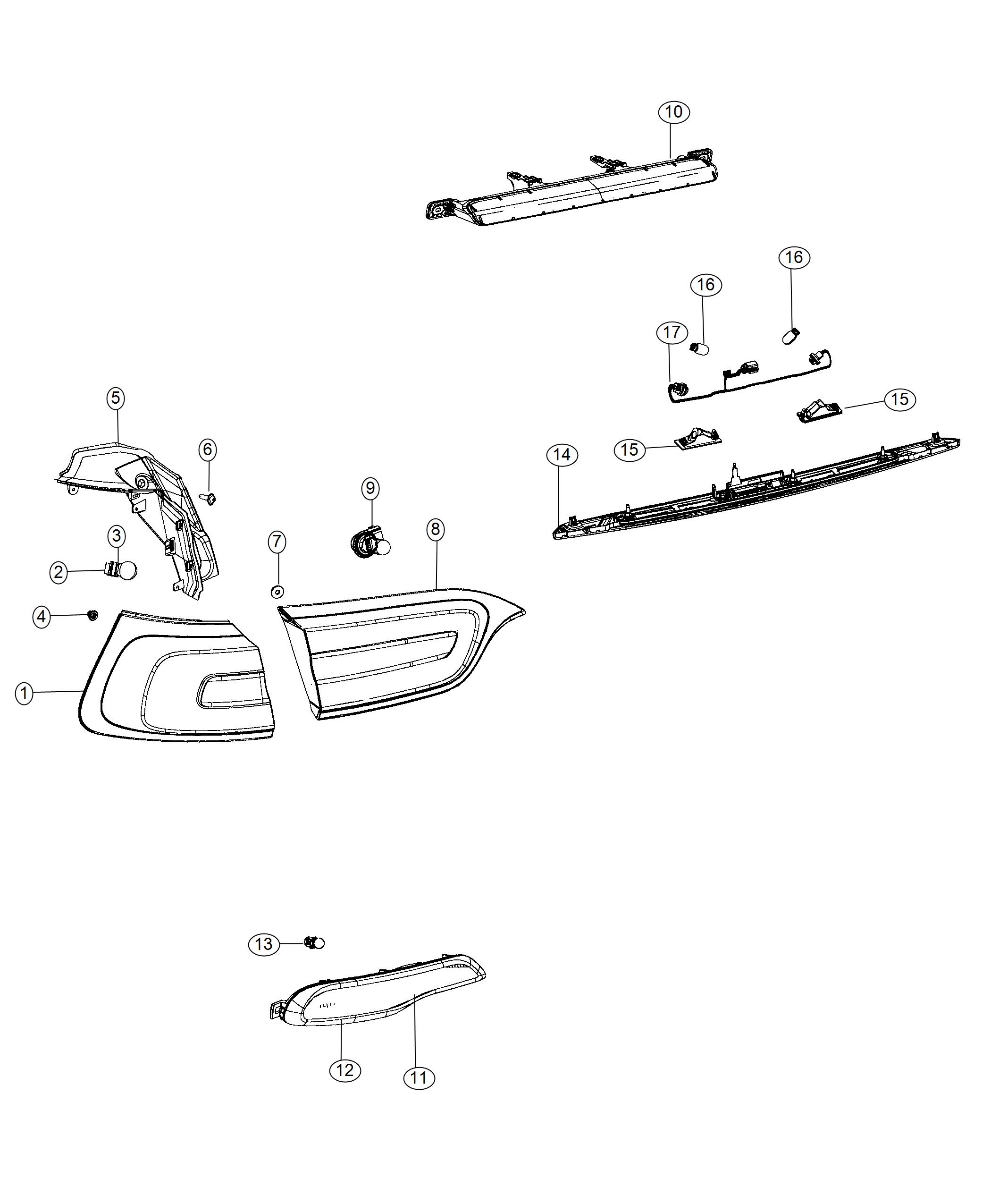 Lamps, Rear. Diagram