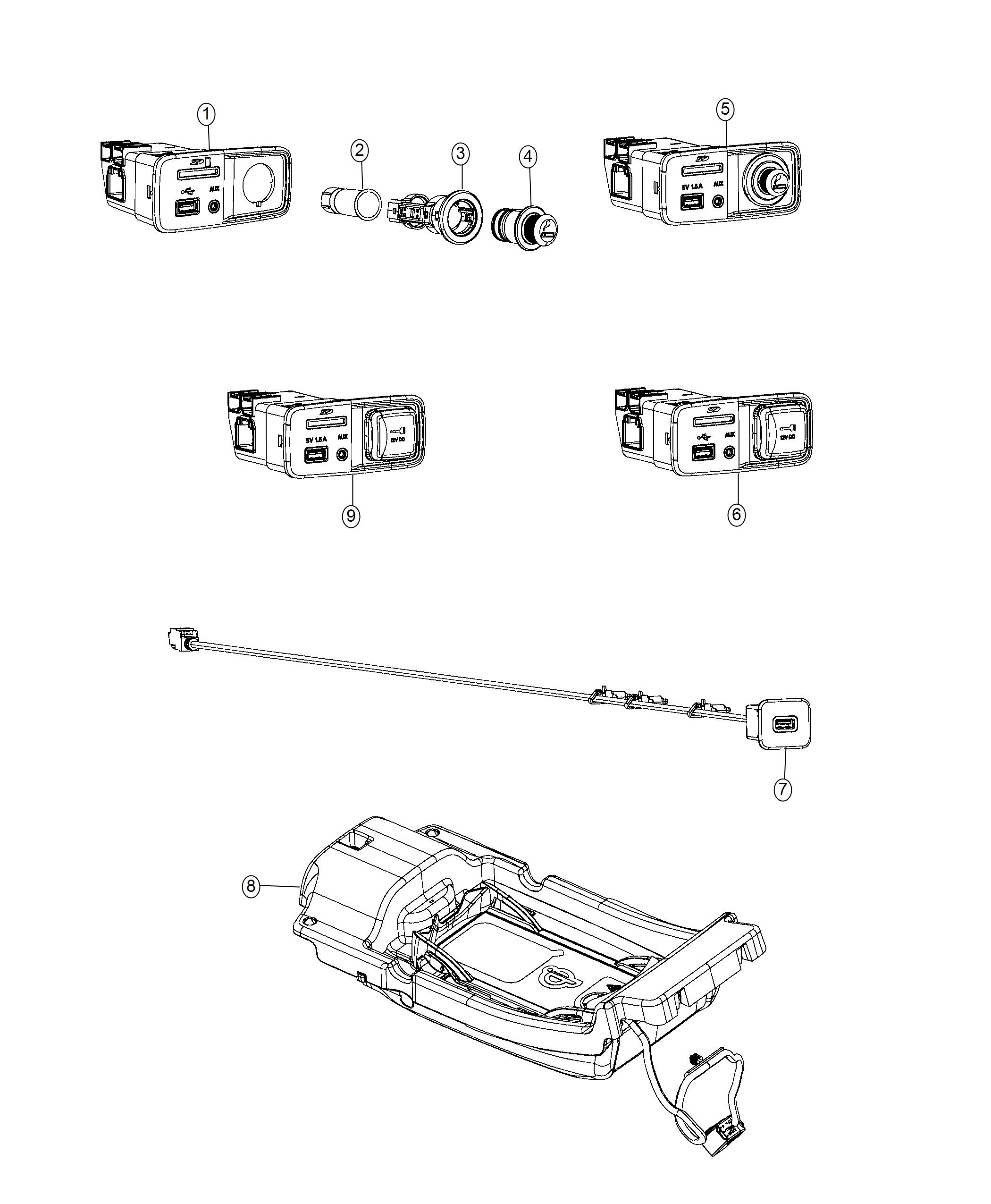 UConnect Media and Charging Centers. Diagram