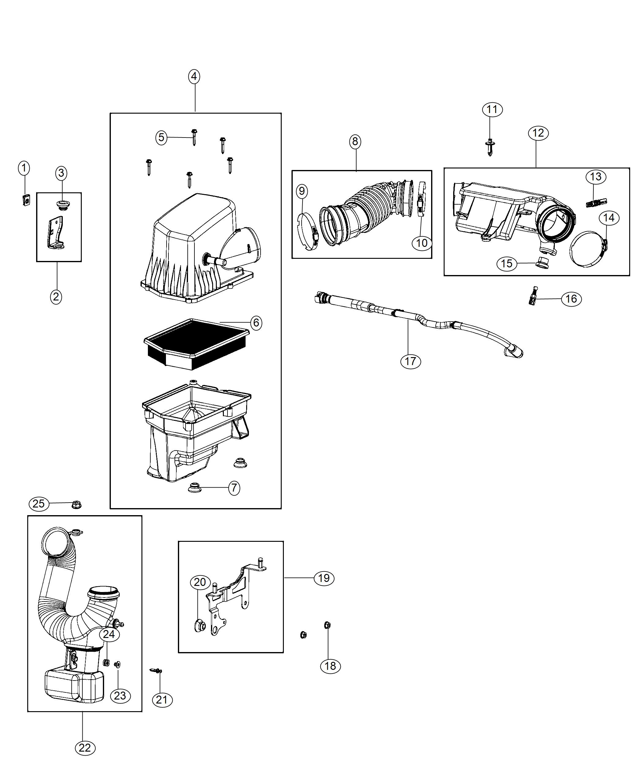 Air Cleaner 3.2L [3.2L V6 24V VVT Engine w/ESS]. Diagram