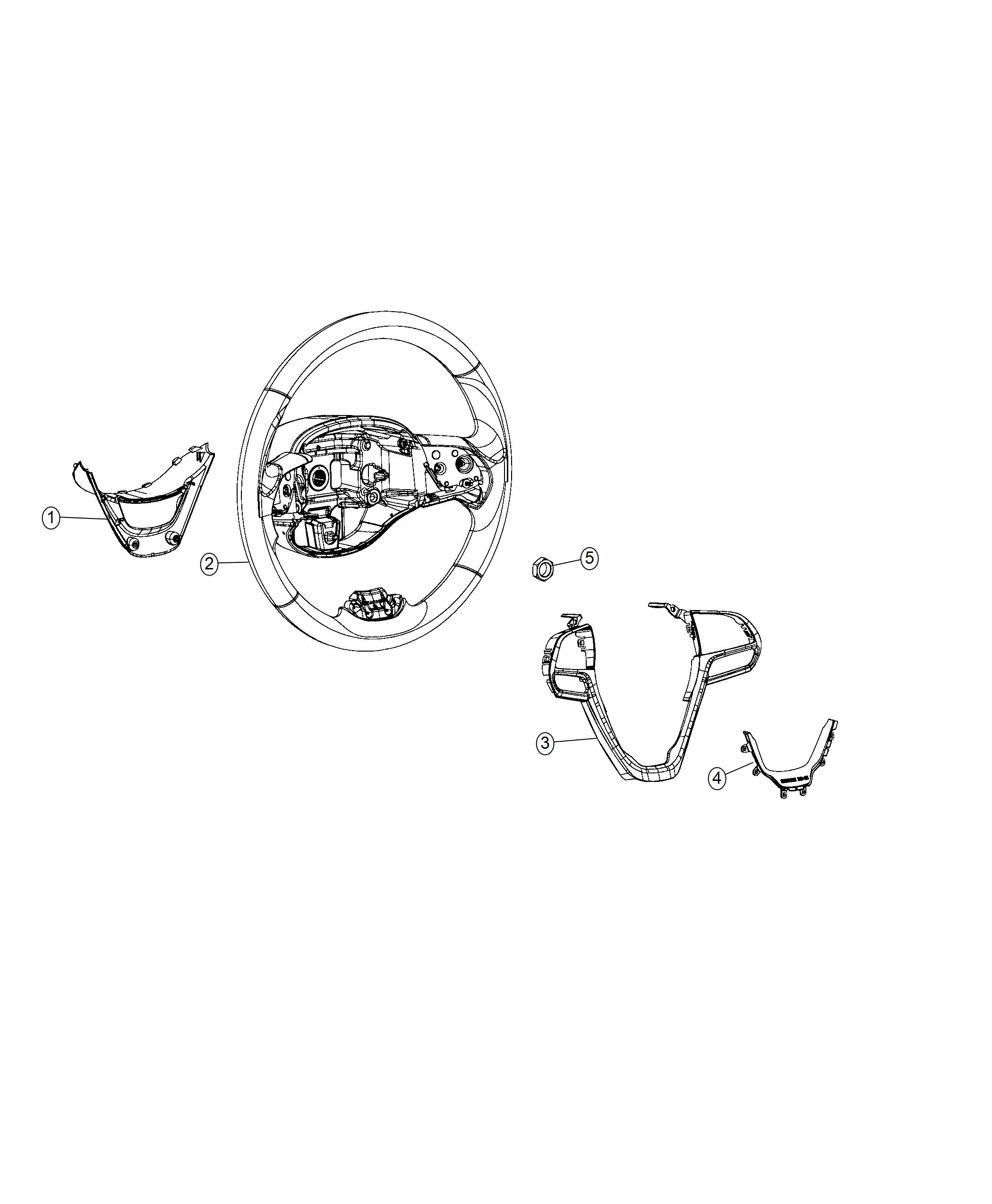 Steering Wheel Assembly. Diagram