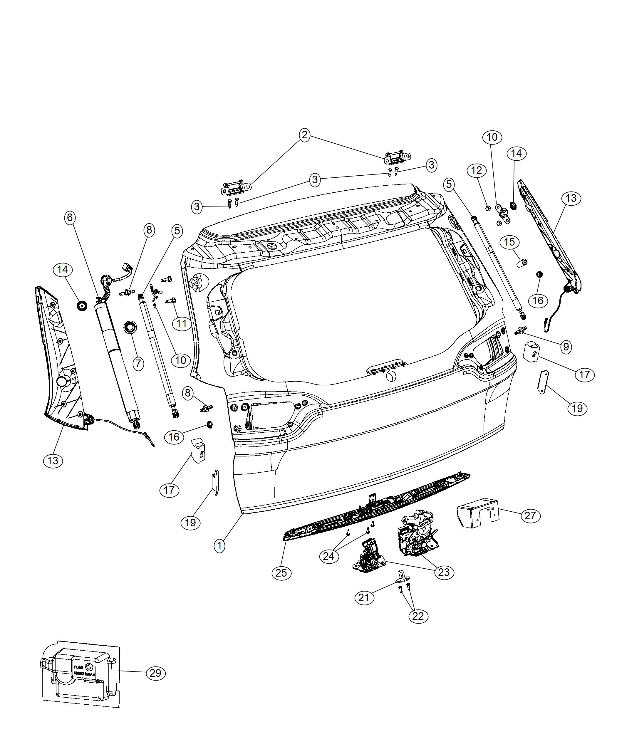 Liftgate. Diagram