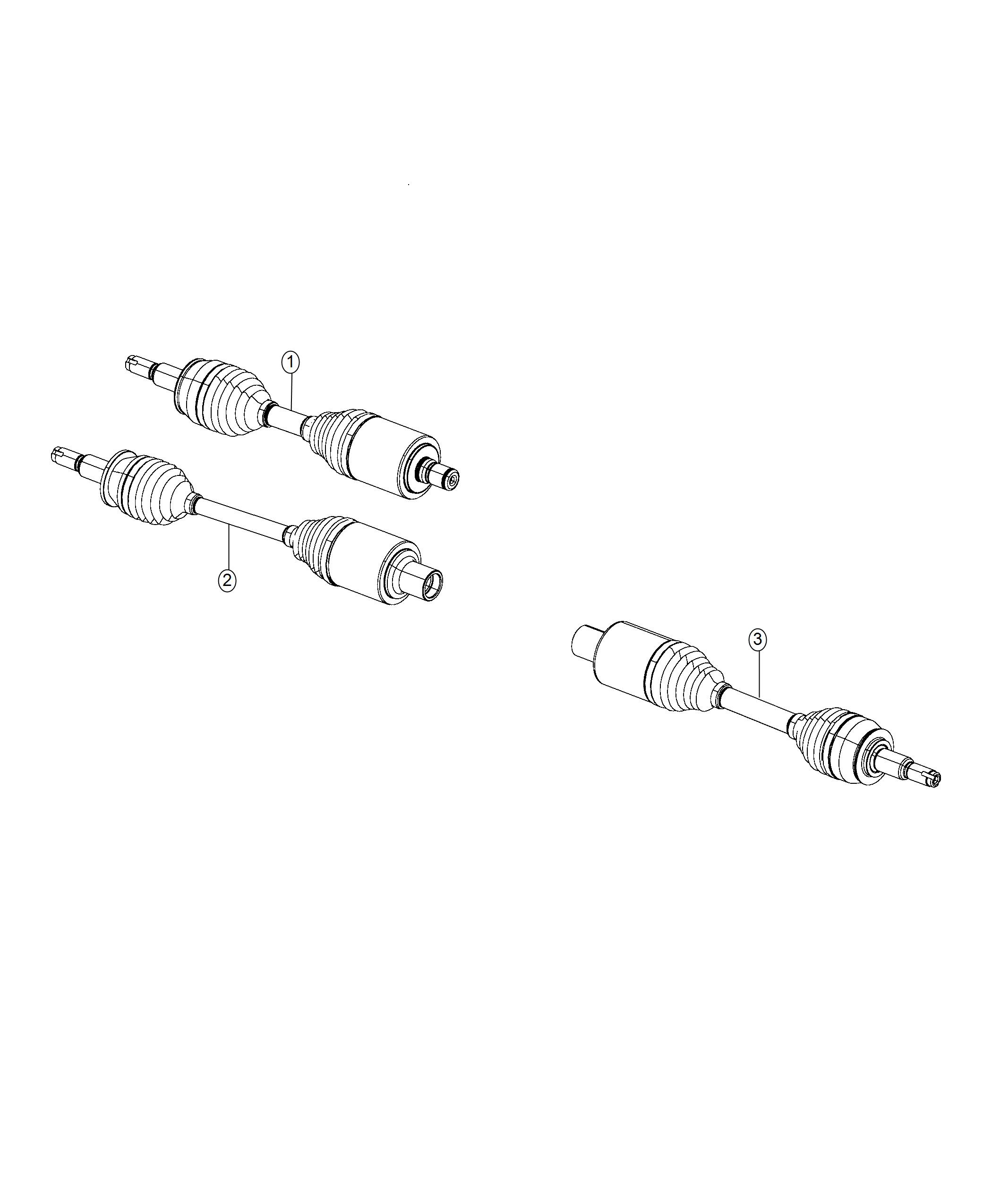 Shafts, Axle Rear. Diagram