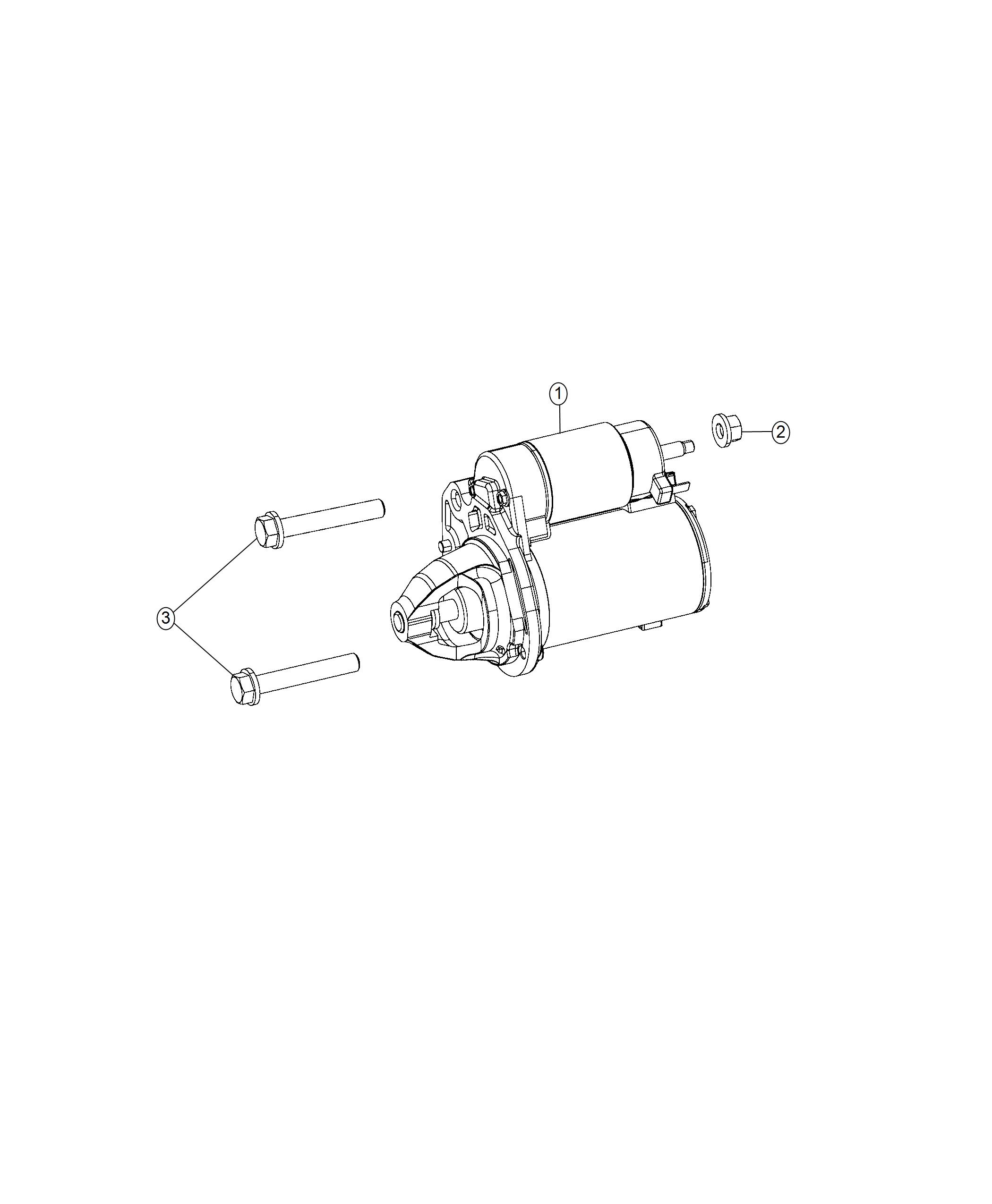 Diagram Starter And Related Parts. for your 2015 Dodge Grand Caravan   