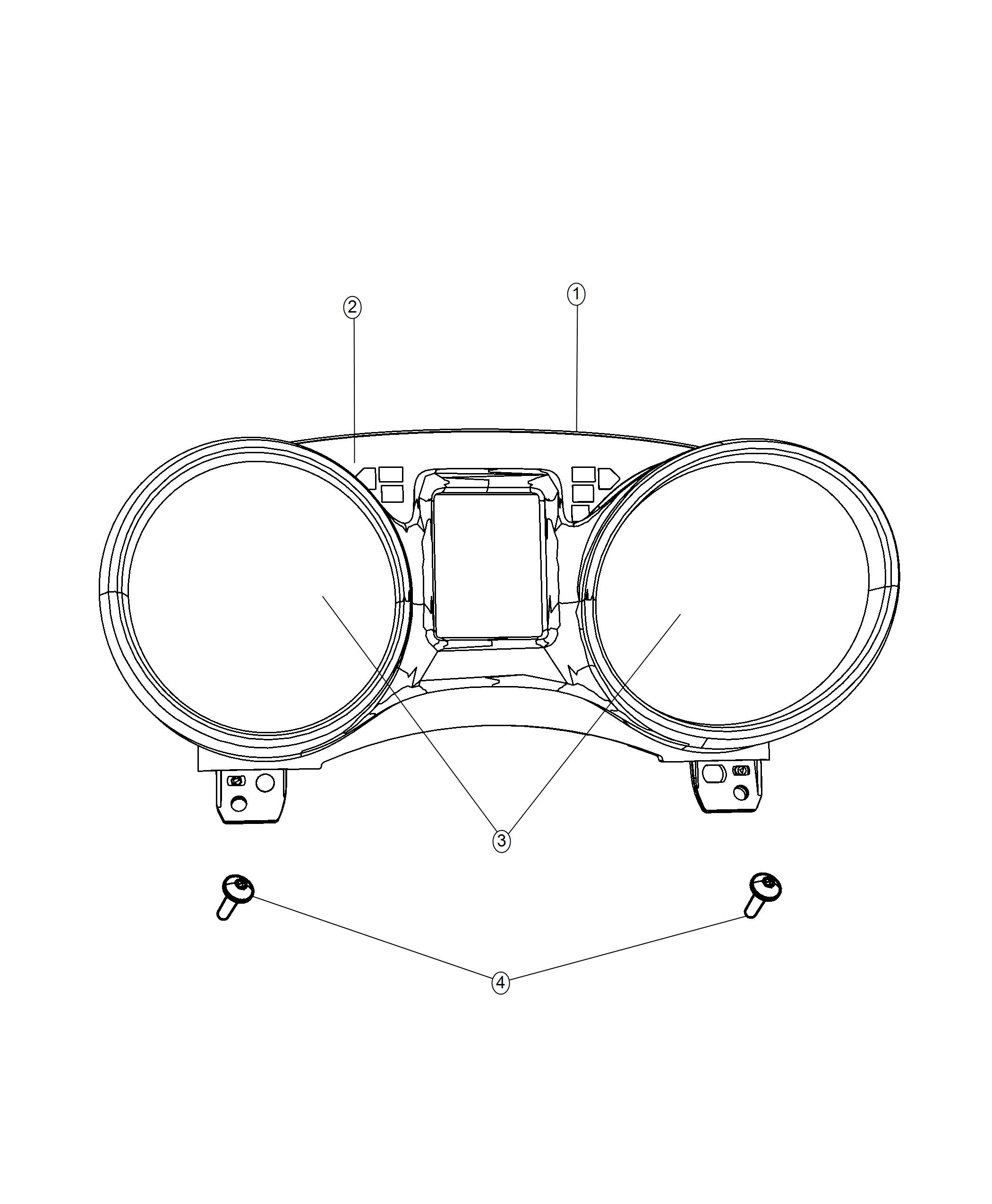 Diagram Cluster Instrument Panel. for your 2000 Chrysler 300  M 