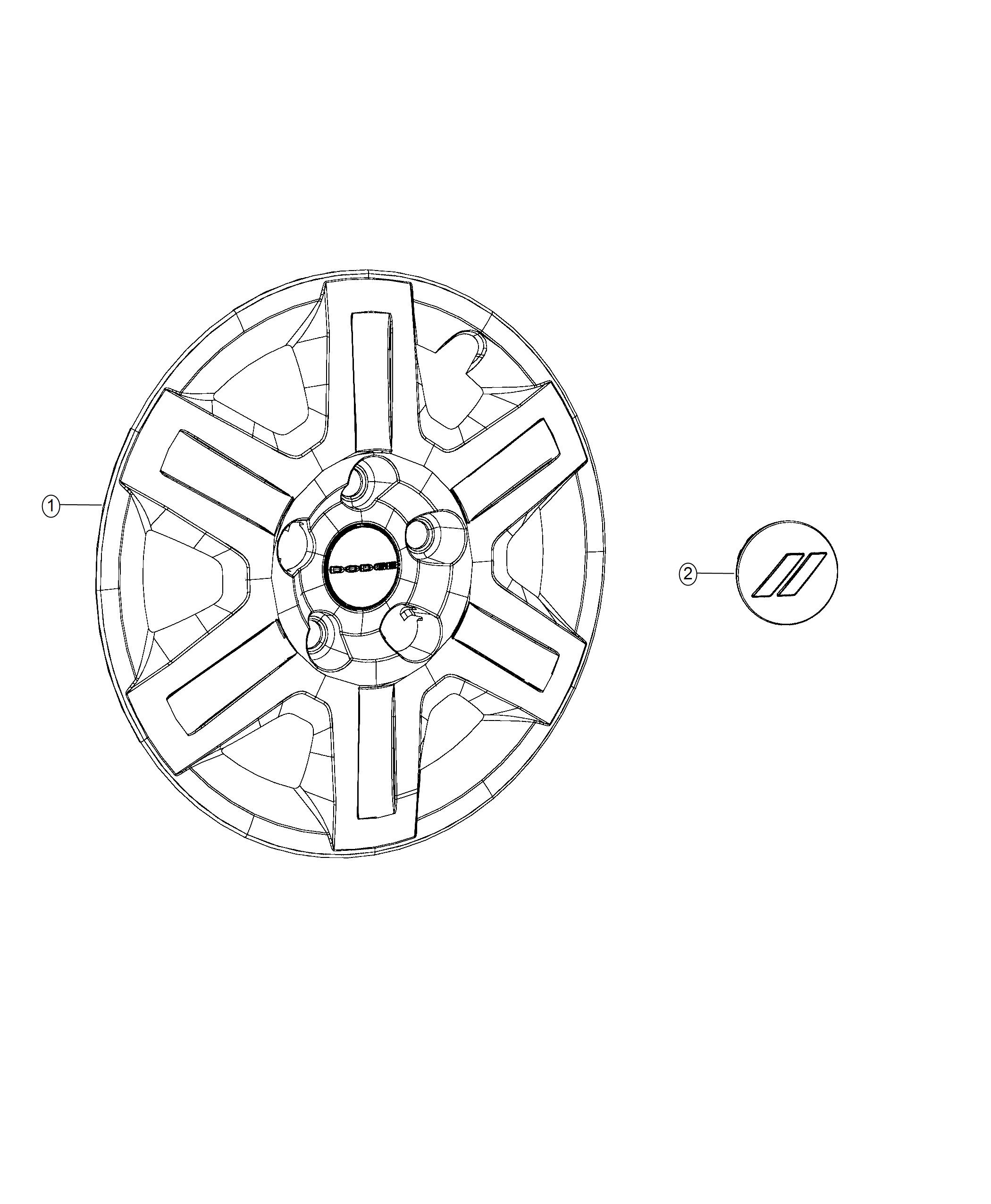 Diagram Wheel Covers and Center Caps. for your 2018 Ram 5500   