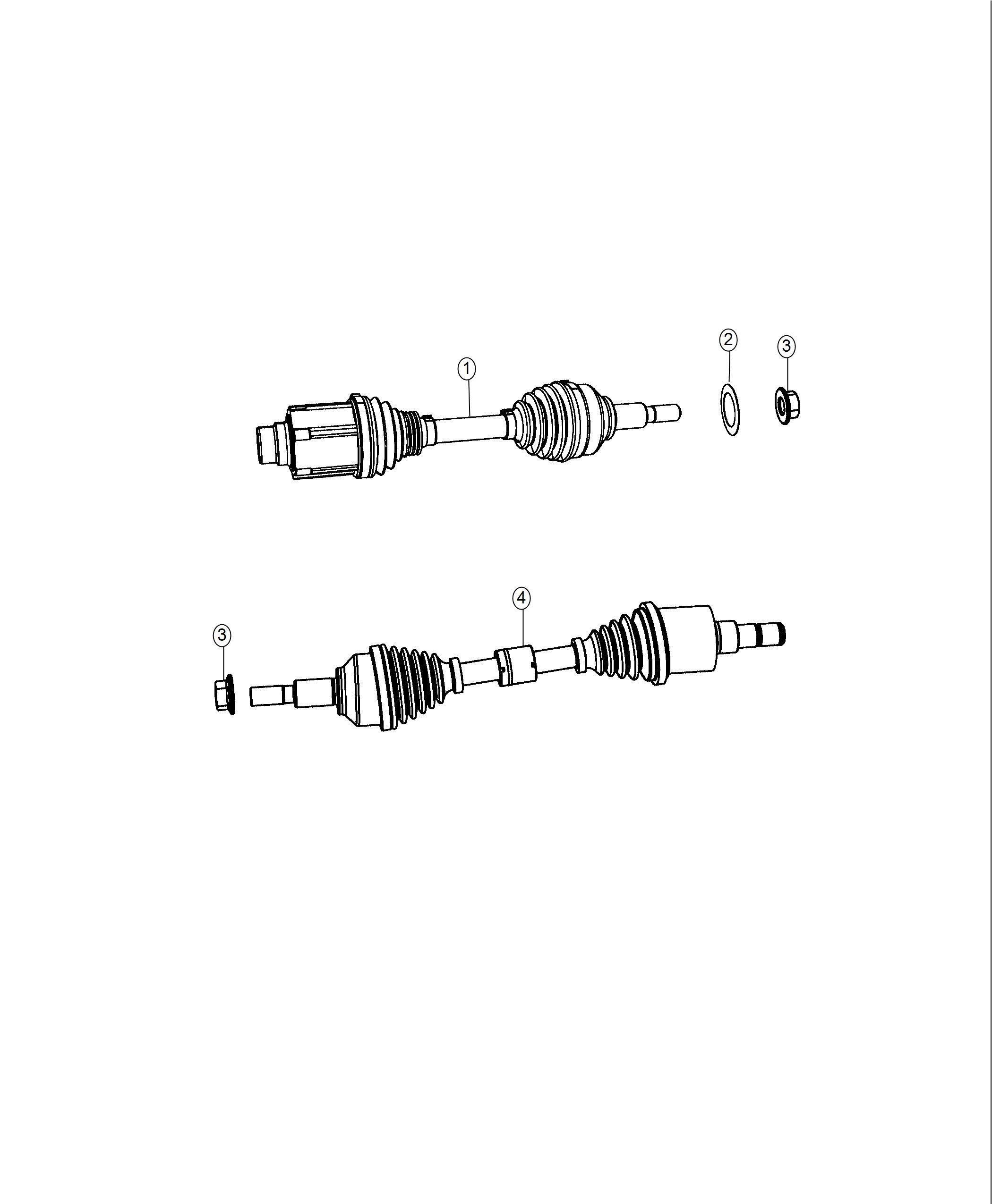 Diagram Shafts, Axle. for your 1998 Dodge Grand Caravan   