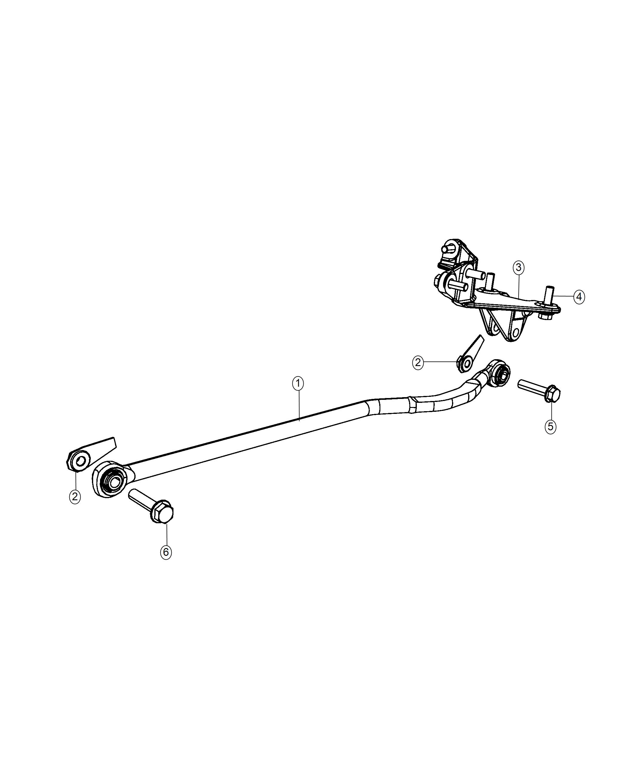 Diagram Track Bar, Front. for your Ram 5500  