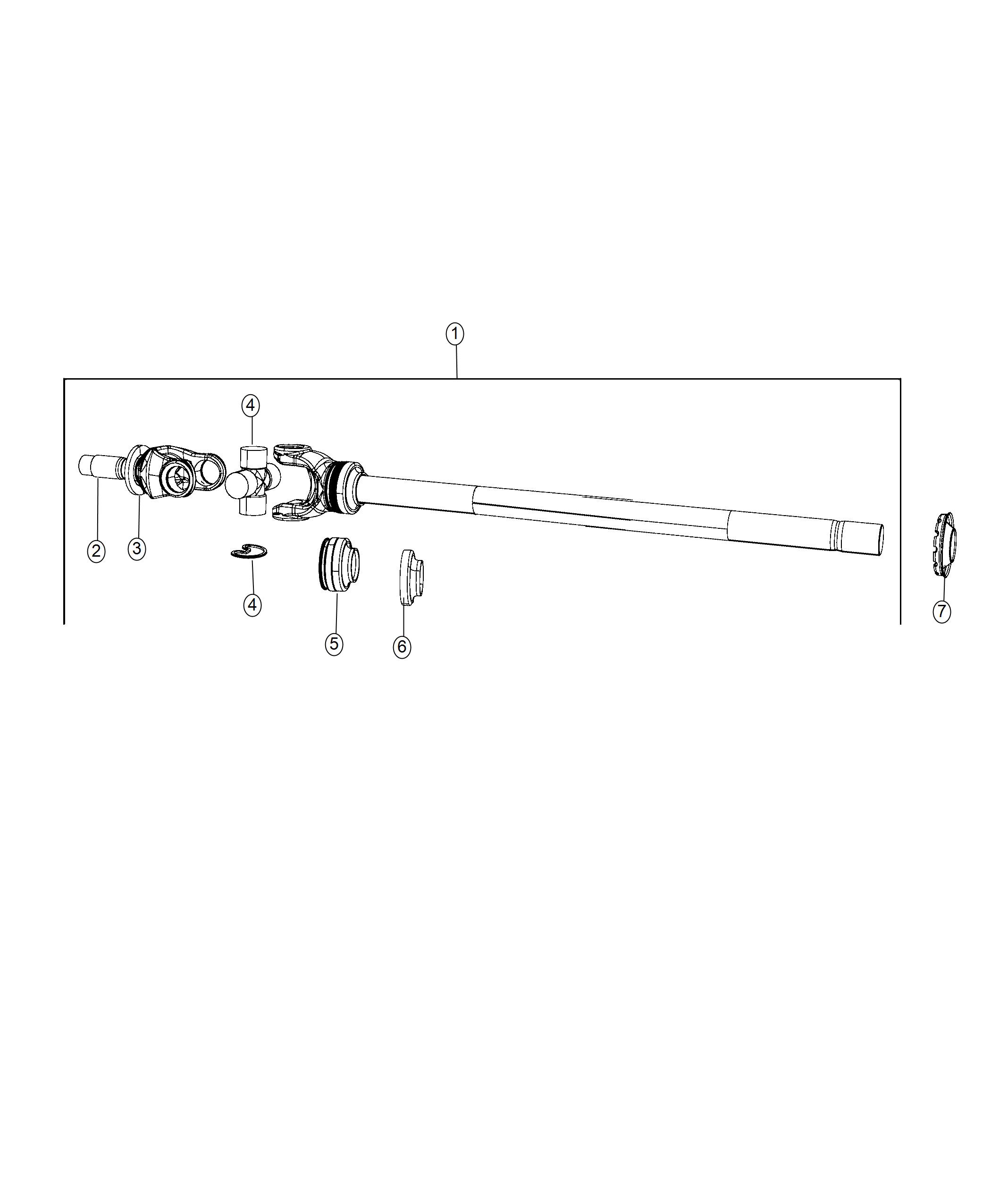 Diagram Axle Shafts. for your Ram 5500  