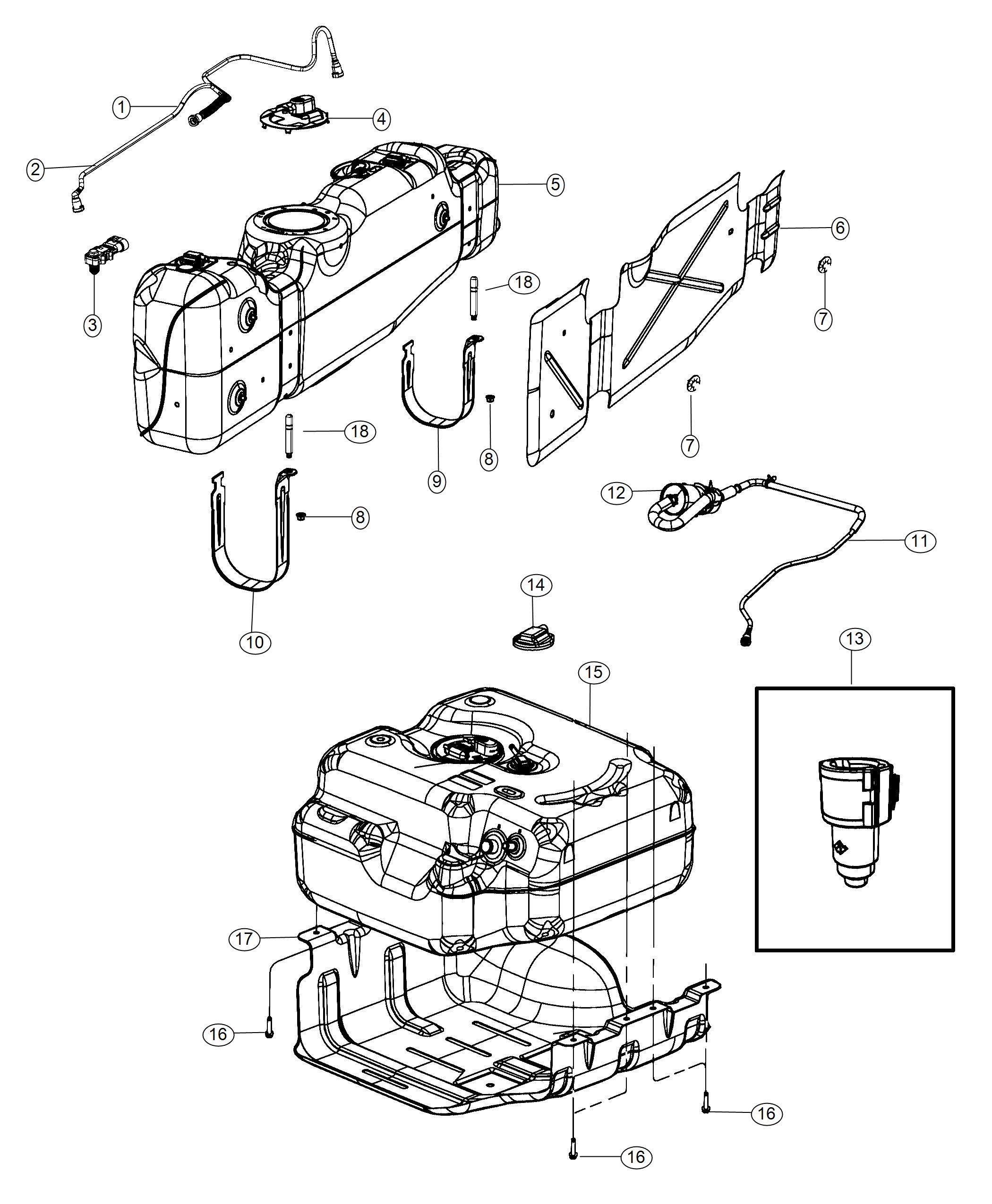 Diagram Fuel Tank. for your Ram 4500  