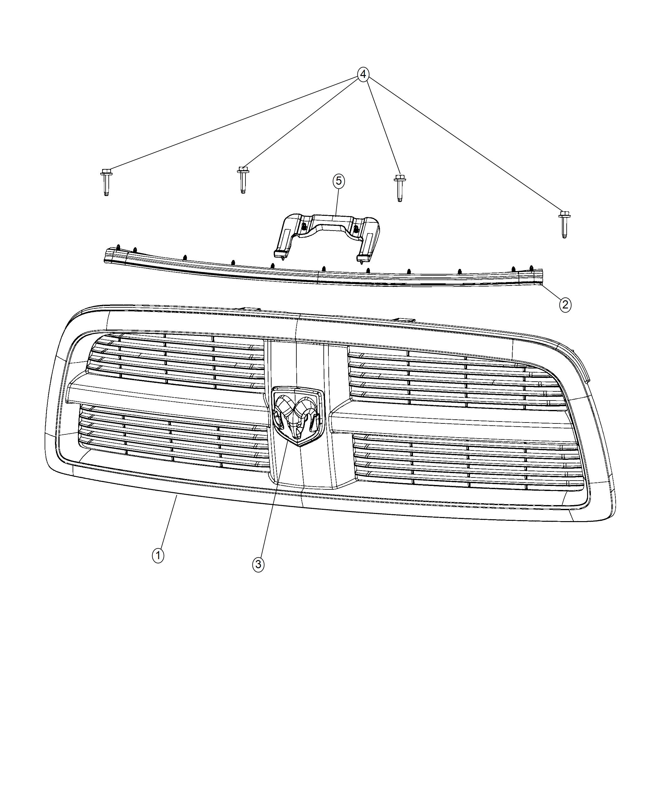 Diagram Grilles. for your Ram 5500  