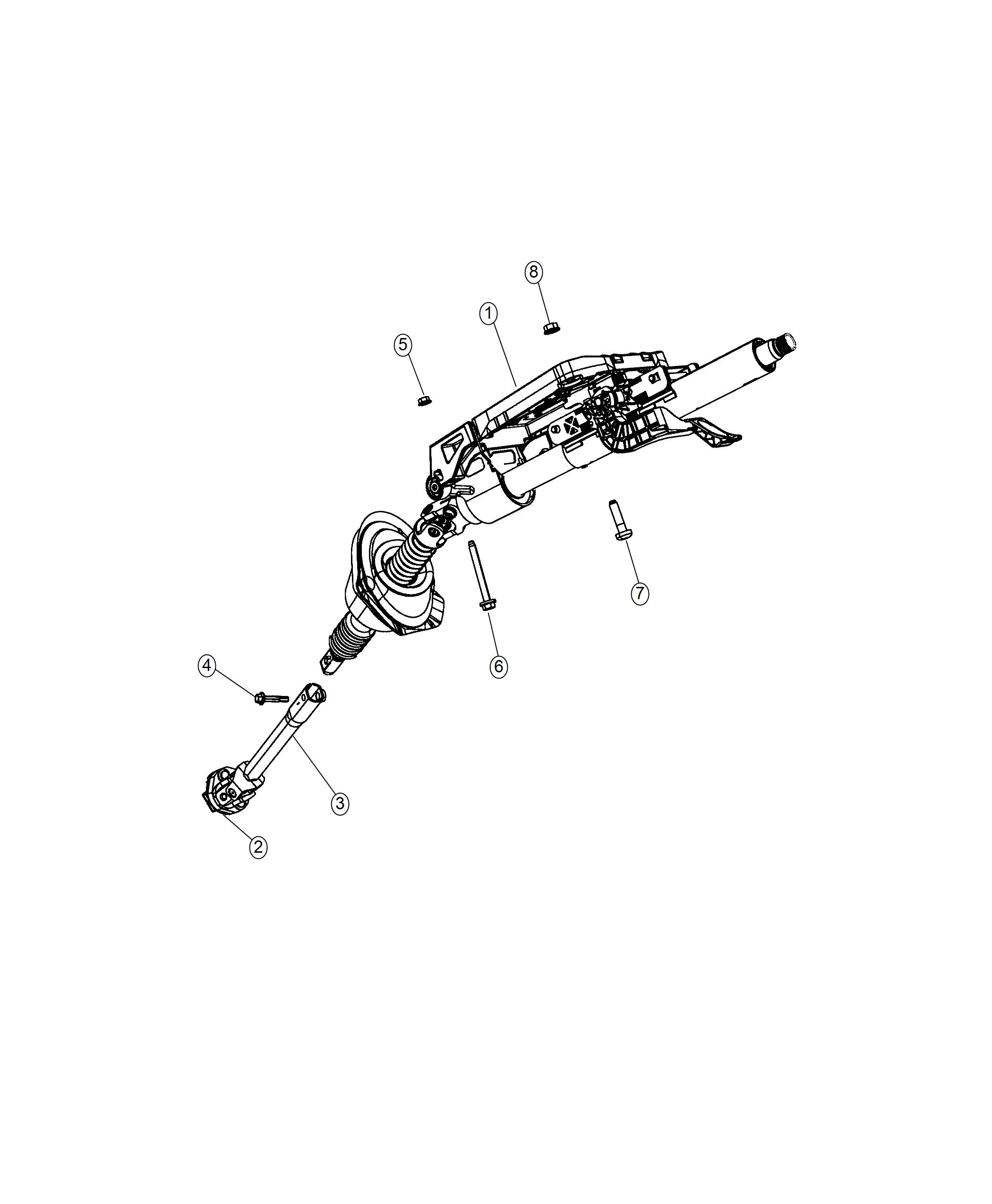 Diagram Steering Column. for your 2010 Dodge Challenger   