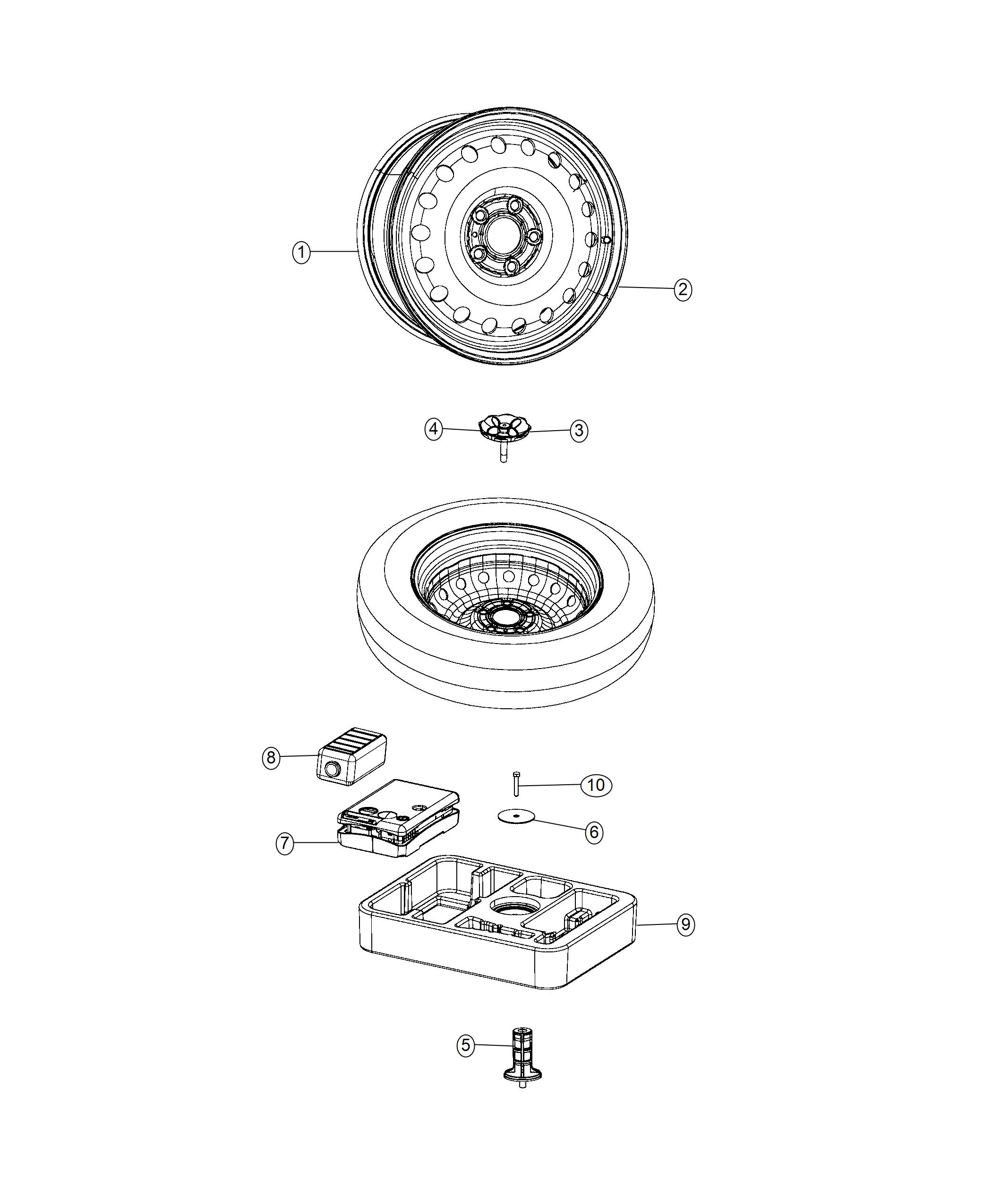 Spare Wheel. Diagram