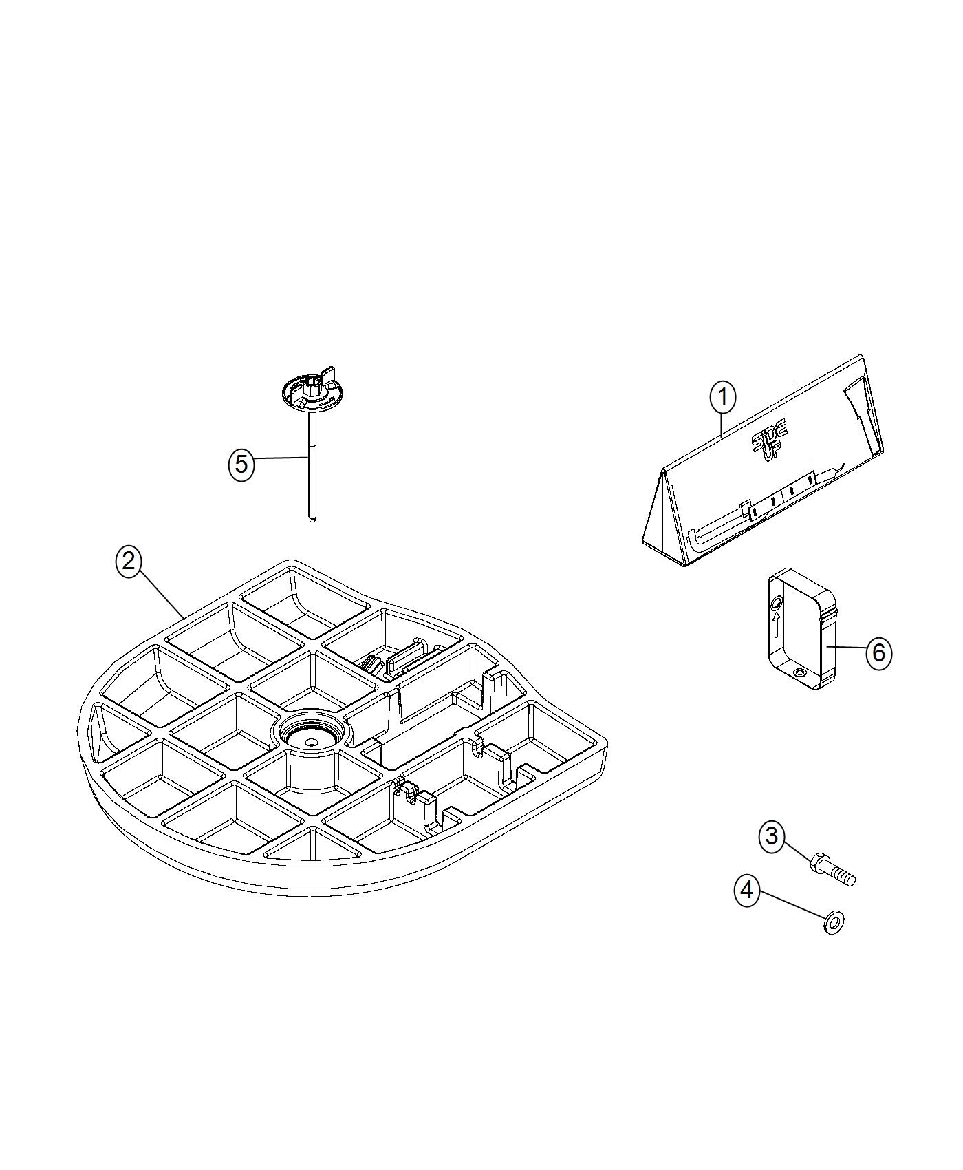 Diagram Spare Wheel Stowage. for your 2016 Jeep Grand Cherokee   