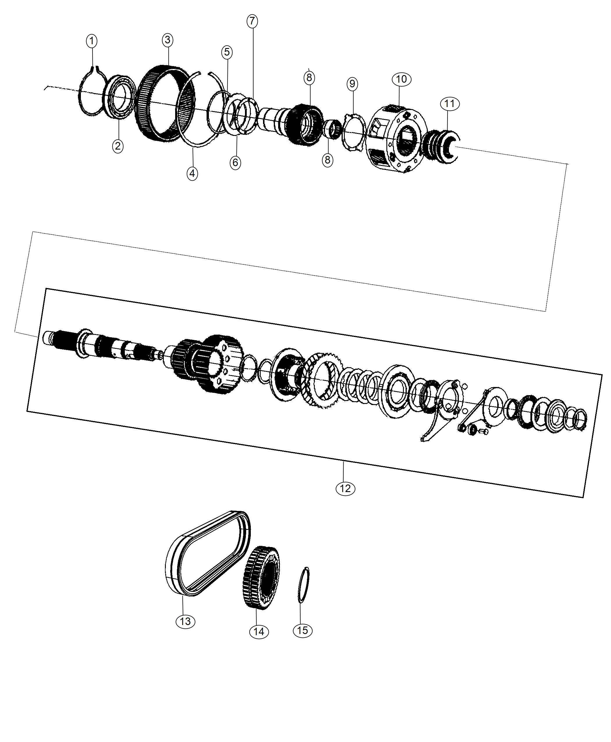 Diagram Gear Train. for your Dodge Durango  